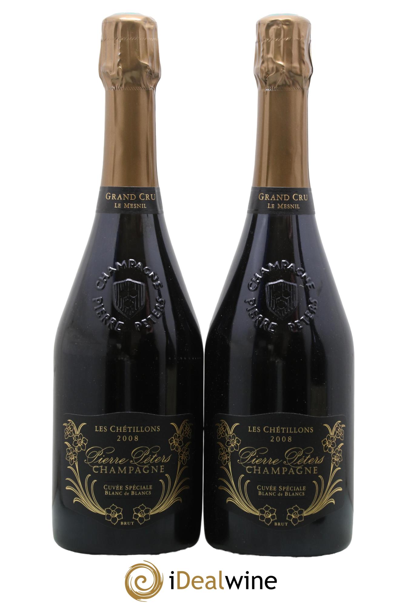 Cuvée Spéciale les Chétillons Blanc de Blancs Brut Pierre Péters 2008 - Lotto di 2 bottiglie - 0