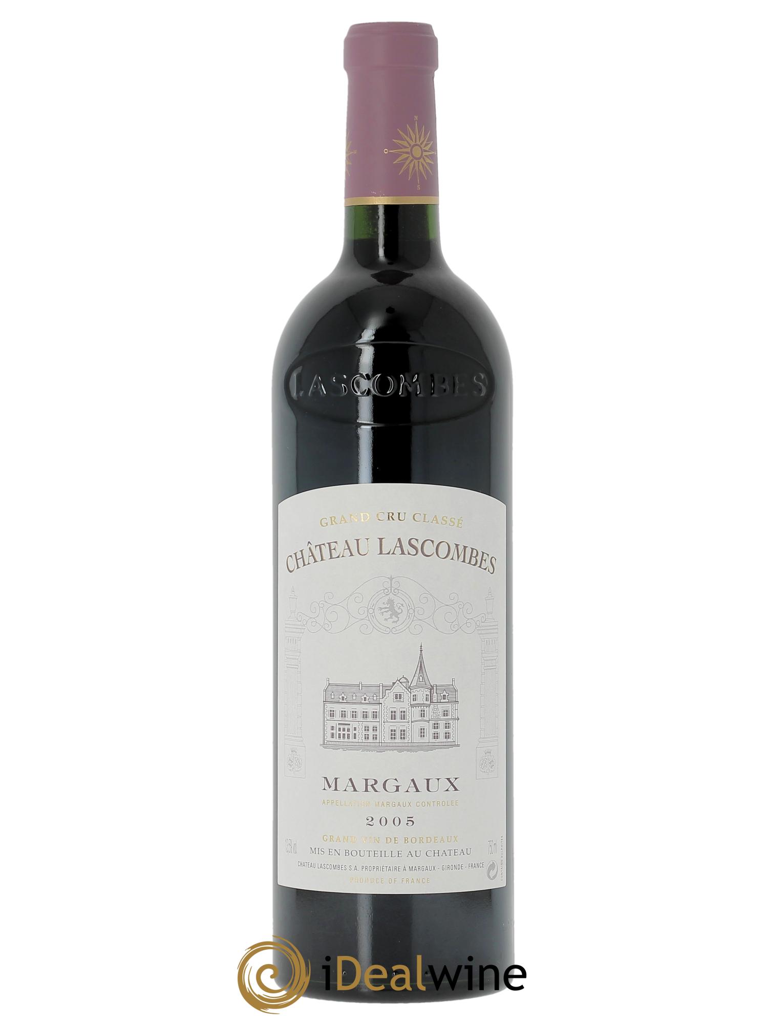 Château Lascombes 2ème Grand Cru Classé (Cassetta in legno a partire da 6 bt) 2005 - Lotto di 1 bottiglia - 0