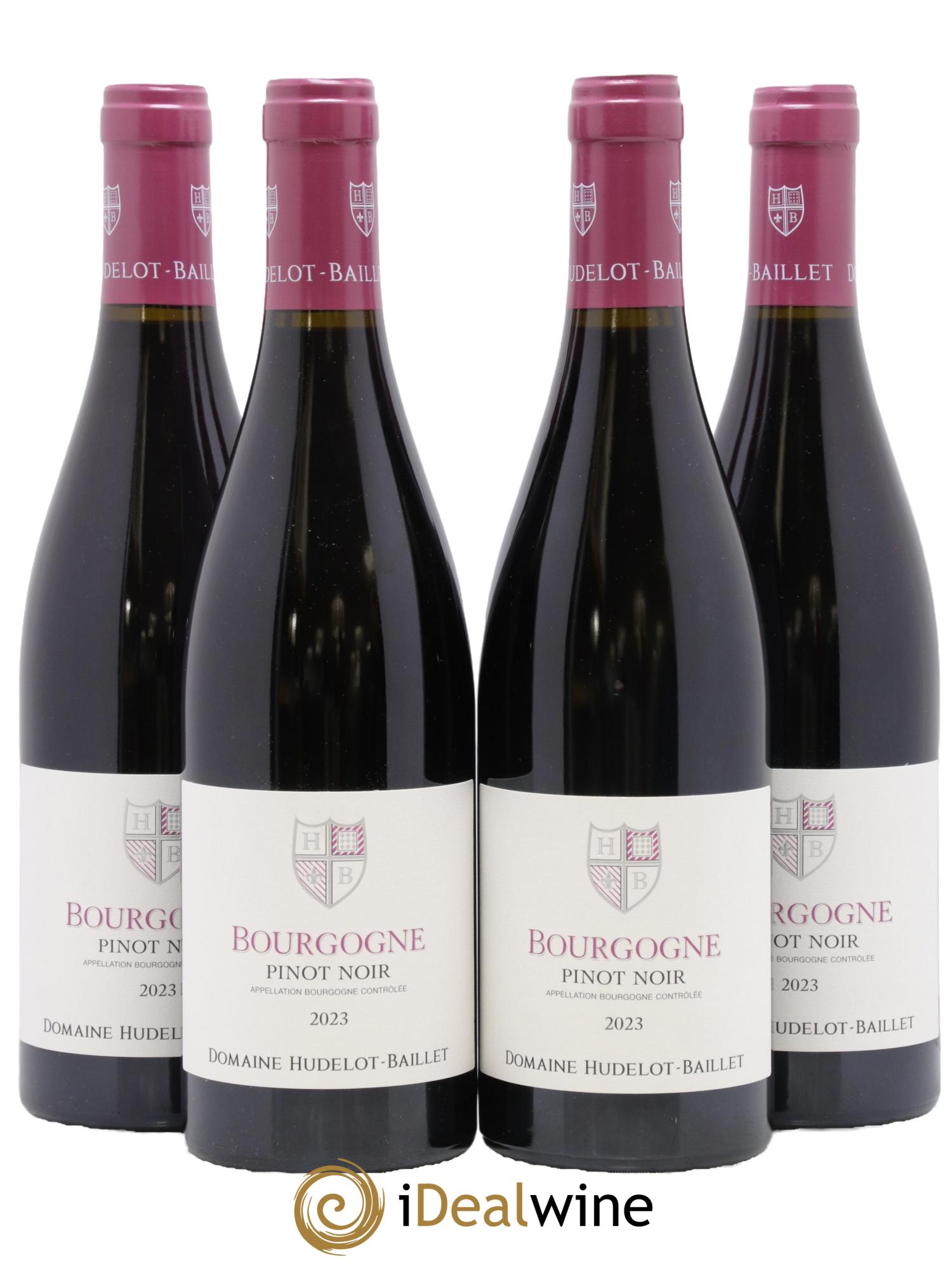 Bourgogne Pinot Noir Hudelot-Baillet 2023 - Posten von 4 Flaschen - 0
