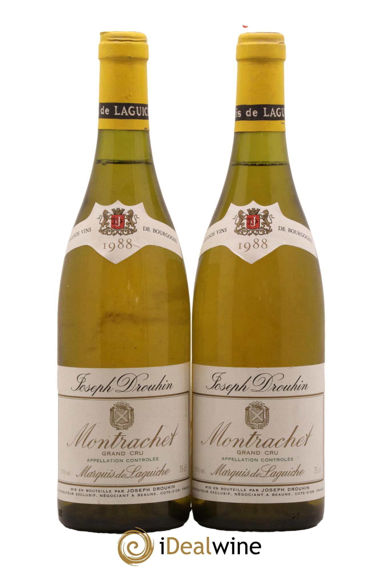 Montrachet Grand Cru Marquis de Laguiche Joseph Drouhin 1988 - Lot de 2 bouteilles - 0