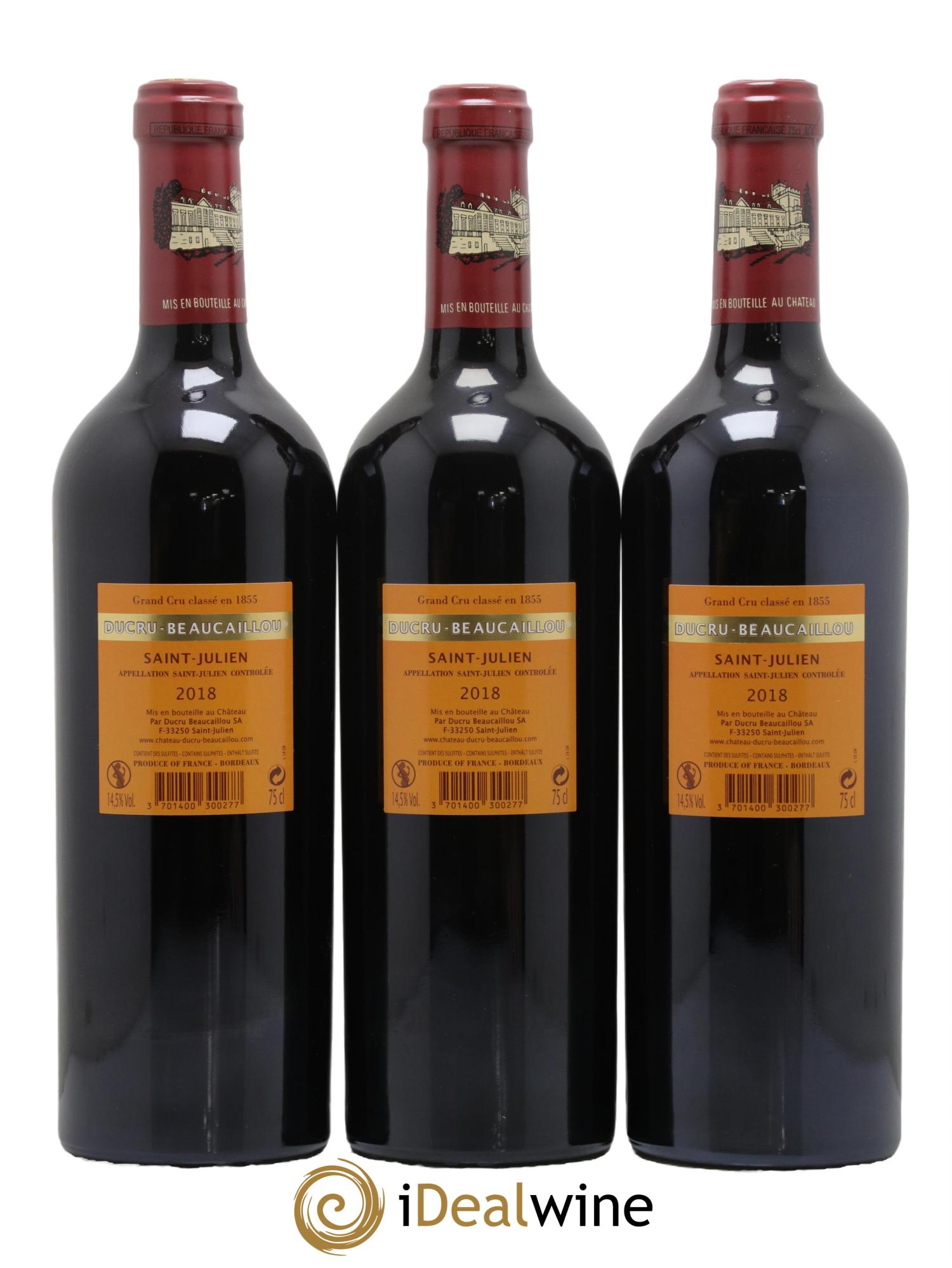 Château Ducru Beaucaillou 2ème Grand Cru Classé 2018 - Lot de 6 bouteilles - 3