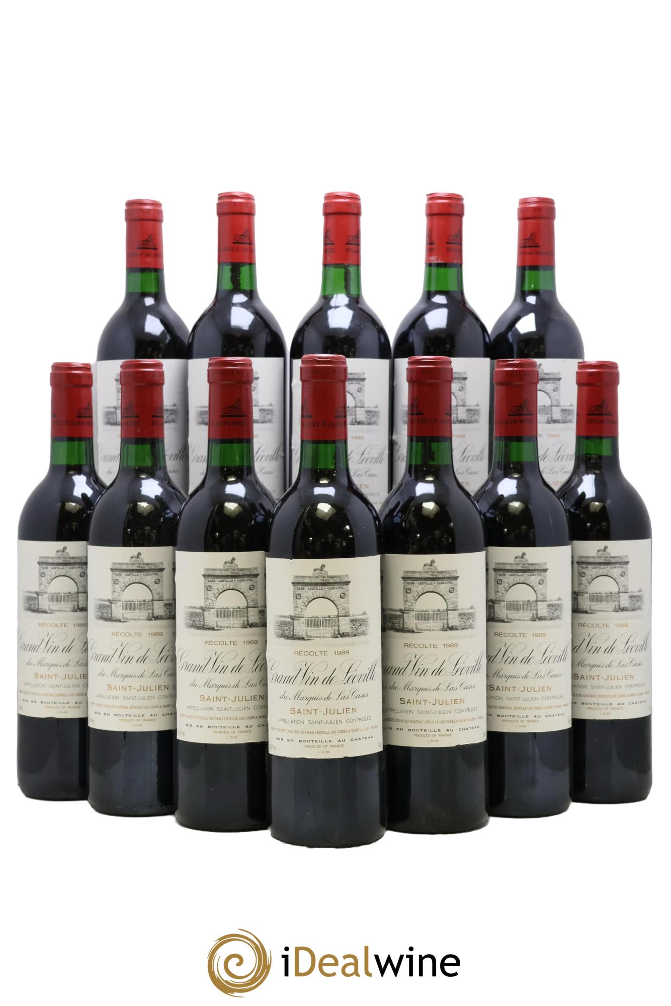 Château Léoville Las Cases 2ème Grand Cru Classé 1989 - Lot de 12 bouteilles - 0