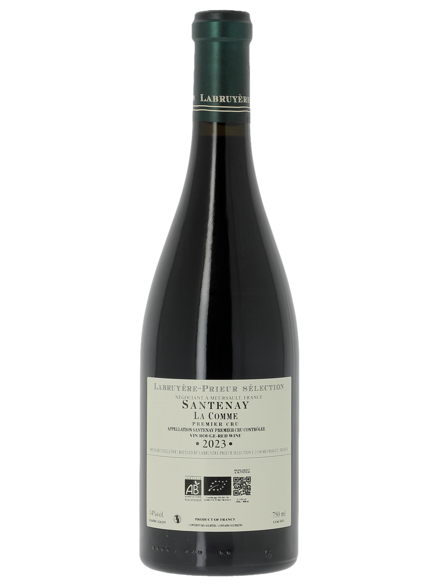 Santenay 1er Cru La Comme Labruyere-Prieur  2023 - Lotto di 1 bottiglia - 1