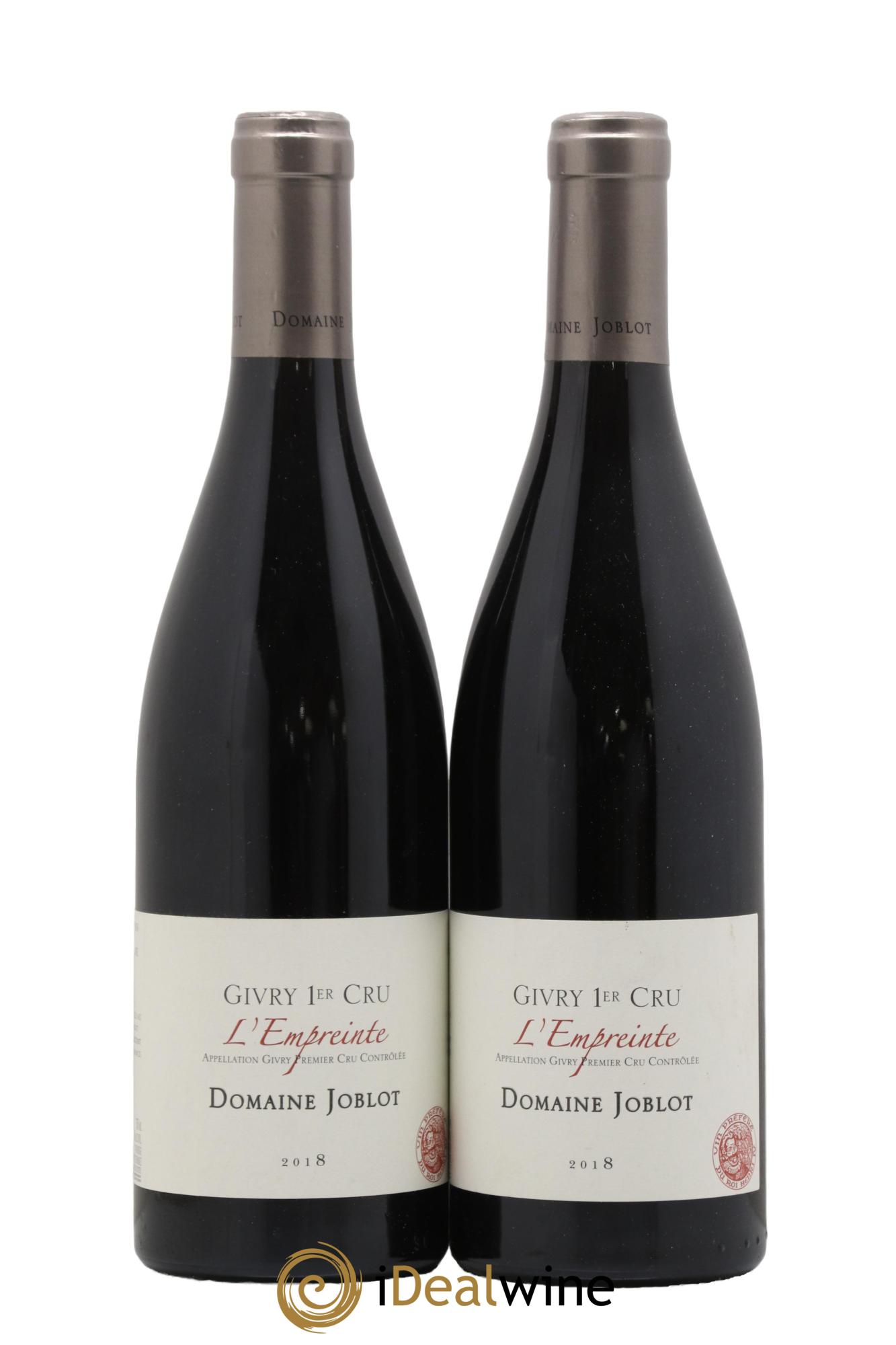 Givry 1er Cru L'Empreinte Joblot (Domaine) 2018 - Lot de 2 bouteilles - 0