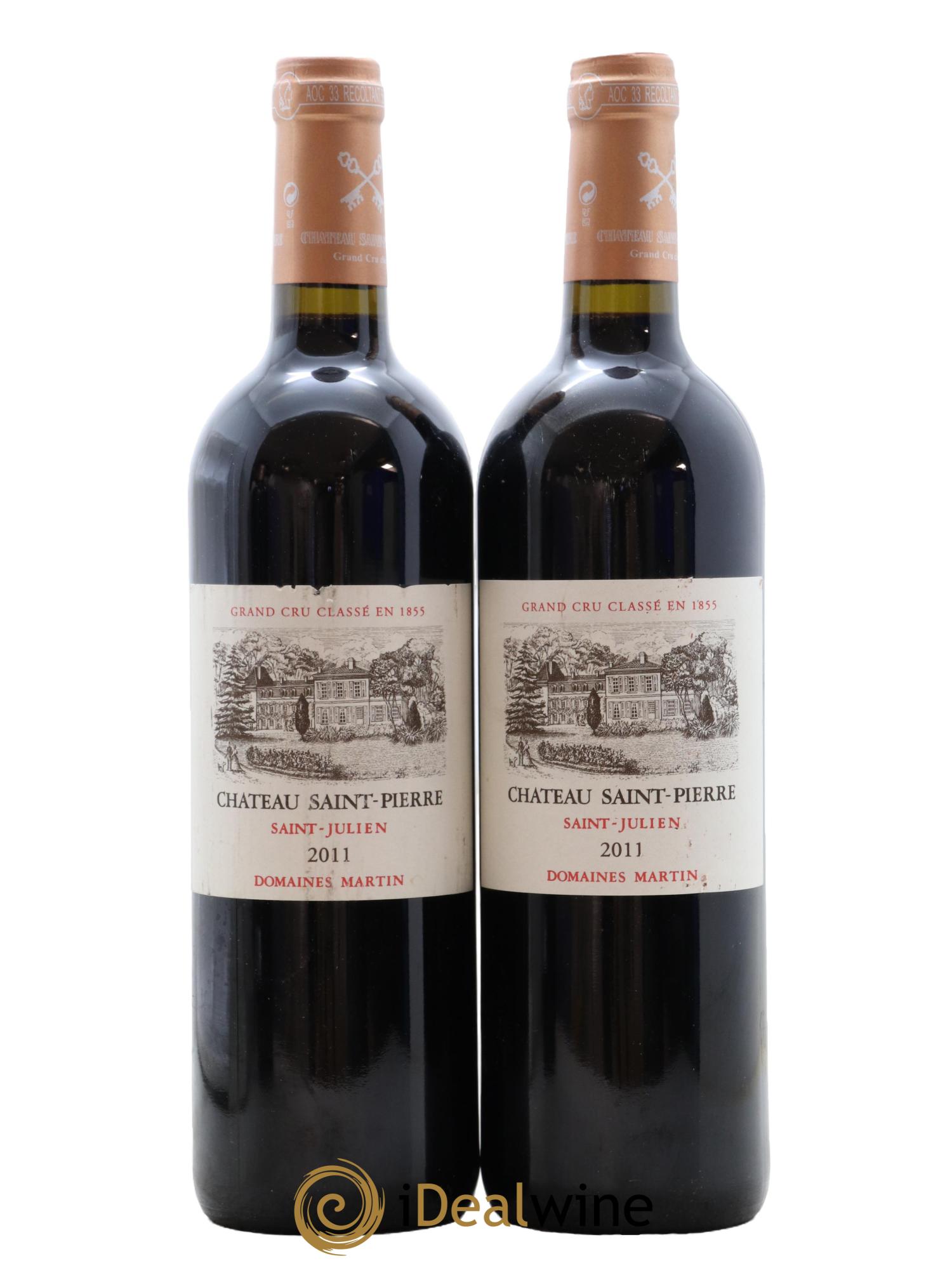 Château Saint-Pierre 4ème Grand Cru Classé 2011 - Lot de 2 bouteilles - 0