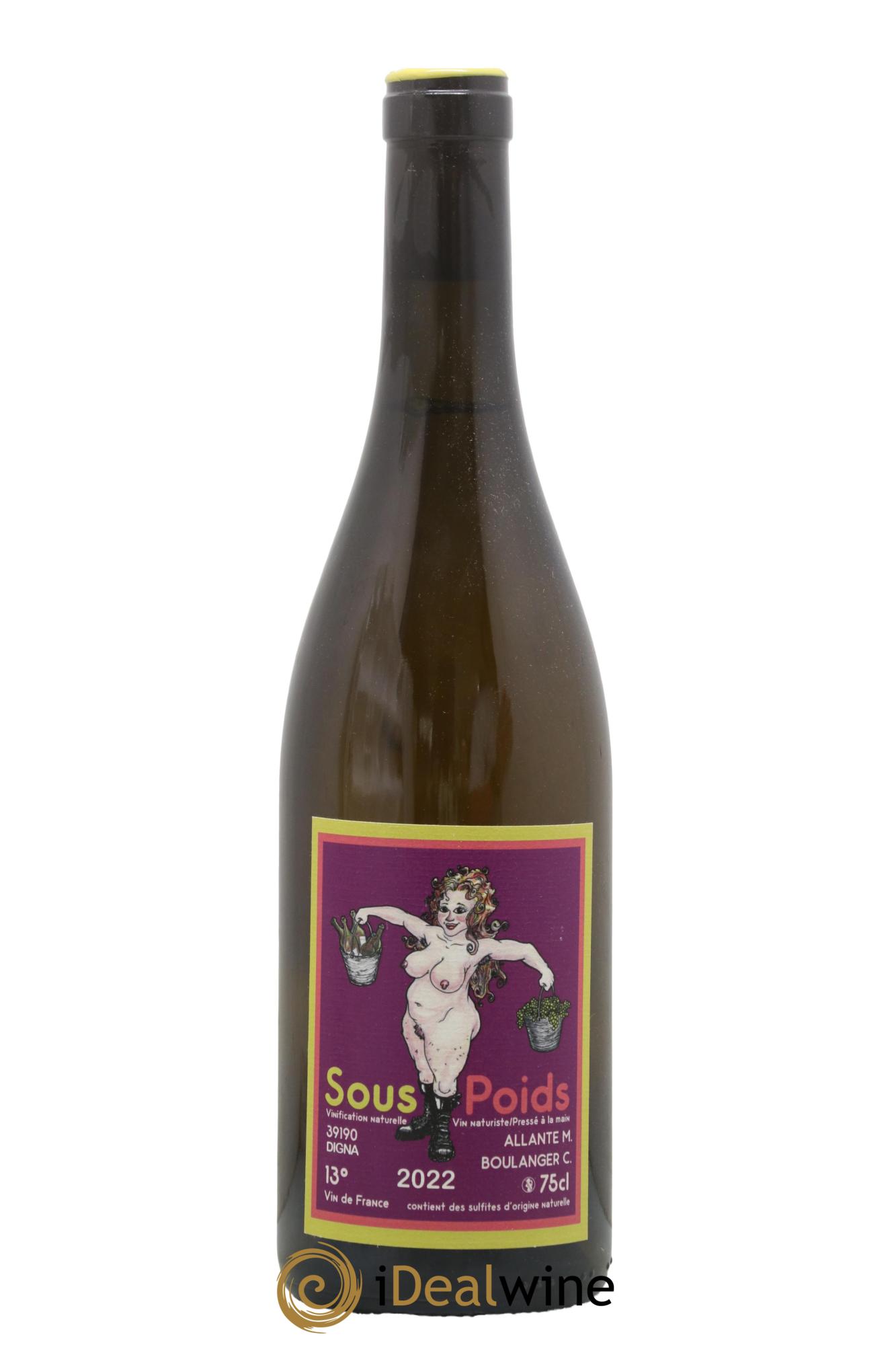 Vin de France Sous Poids Allante Boulanger 2022 - Lot de 1 bouteille - 0