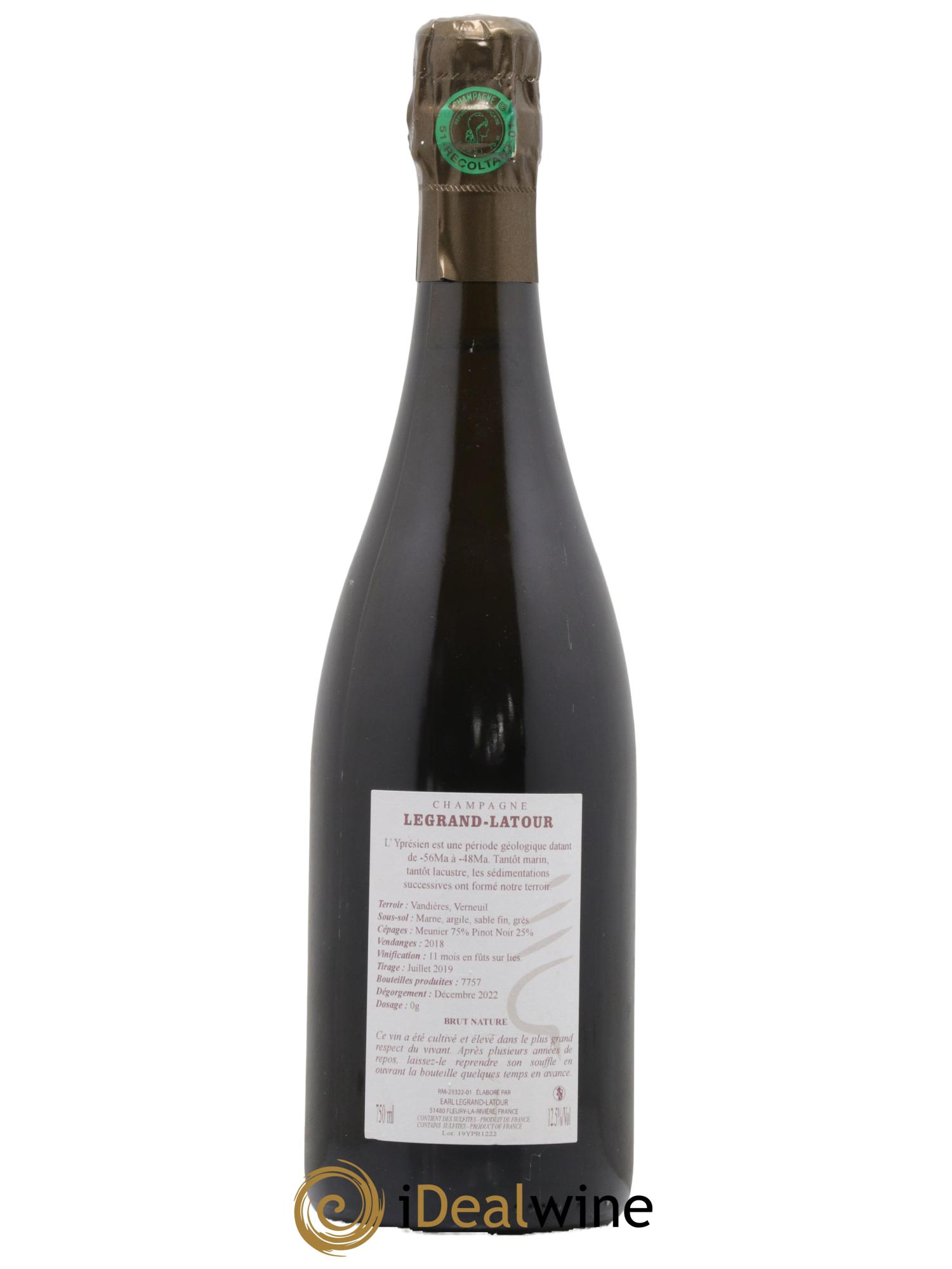 Yprésien Legrand Latour 2018 - Lot de 1 bouteille - 1