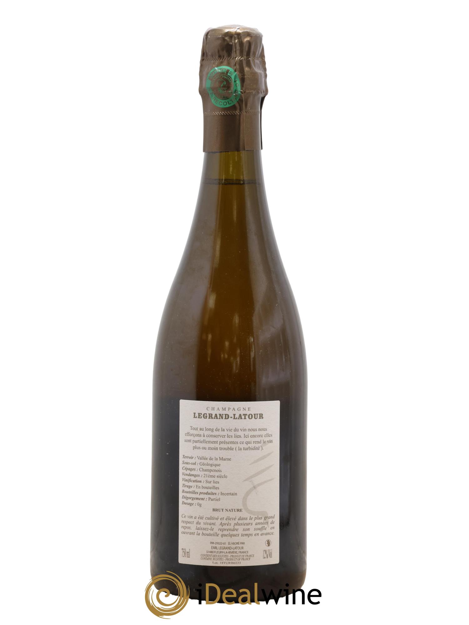 Brut Nature Turbidité Legrand Latour - Lot de 1 bouteille - 1
