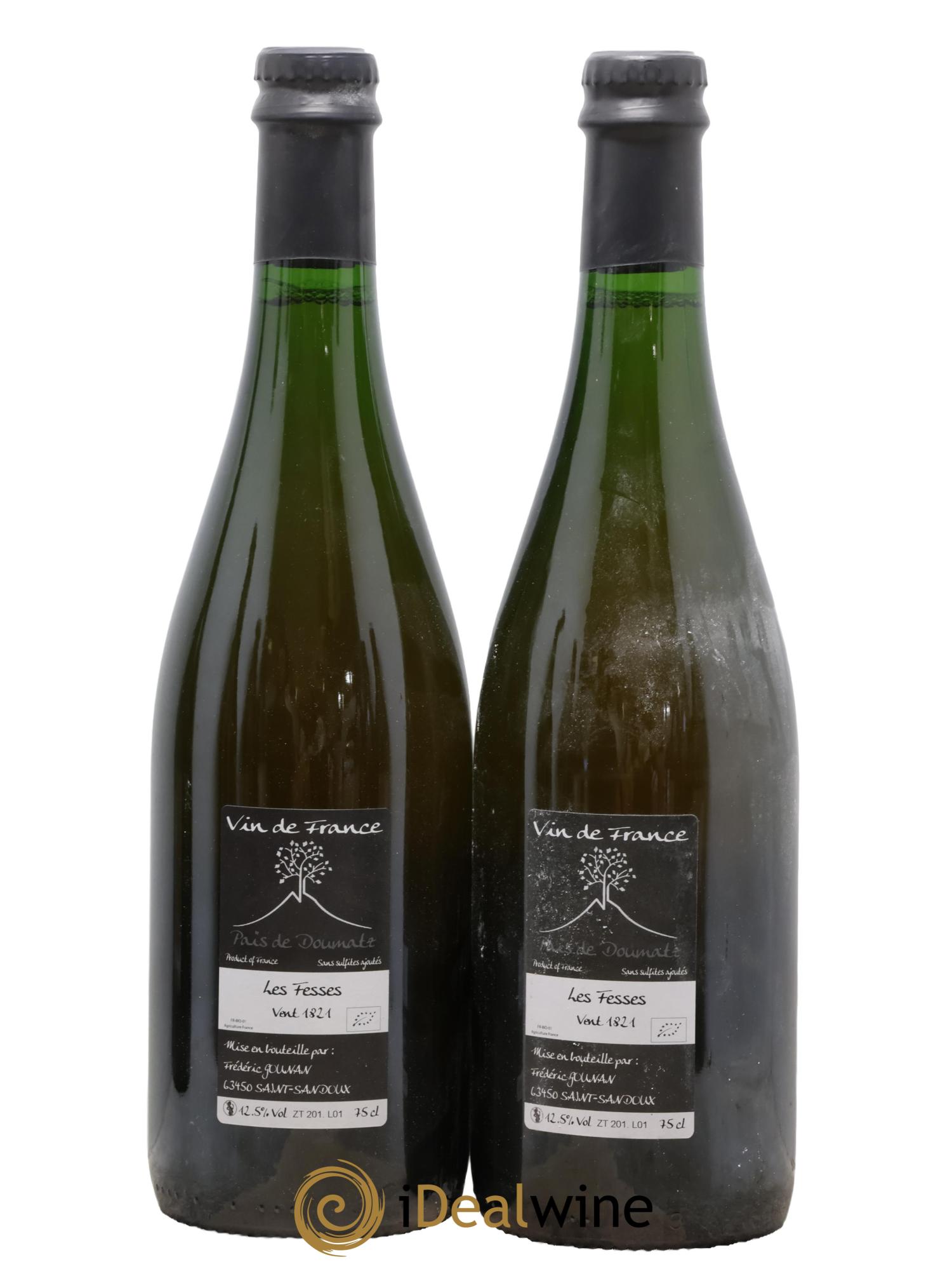 Vin de France Les Fesses Vignoble de l'Arbre Blanc 2018 - Lotto di 2 bottiglie - 1