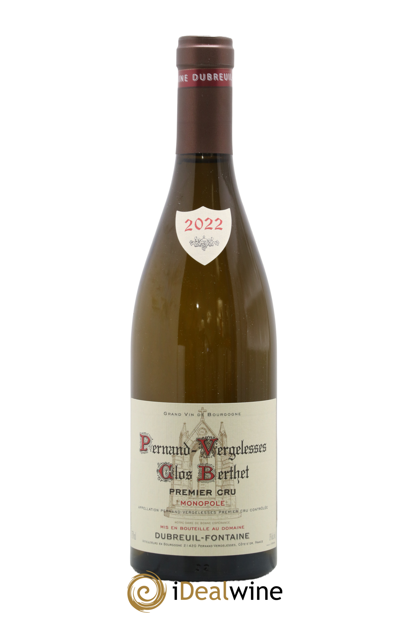Pernand-Vergelesses 1er Cru Clos Berthet Monopole Domaine Dubreuil Fontaine 2022 - Lot de 1 bouteille - 0