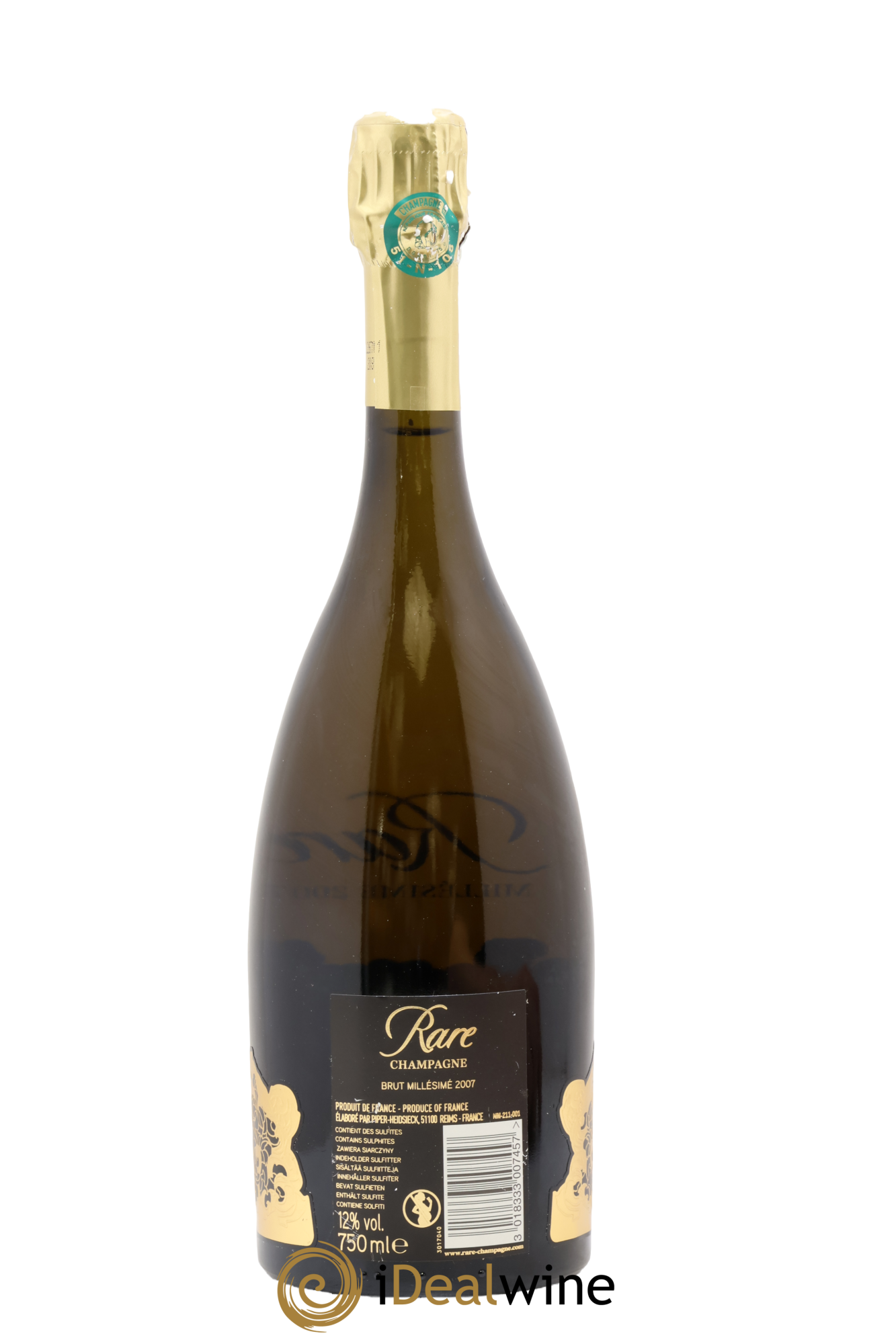 Rare Piper Heidsieck 2007 - Lot de 1 bouteille - 1