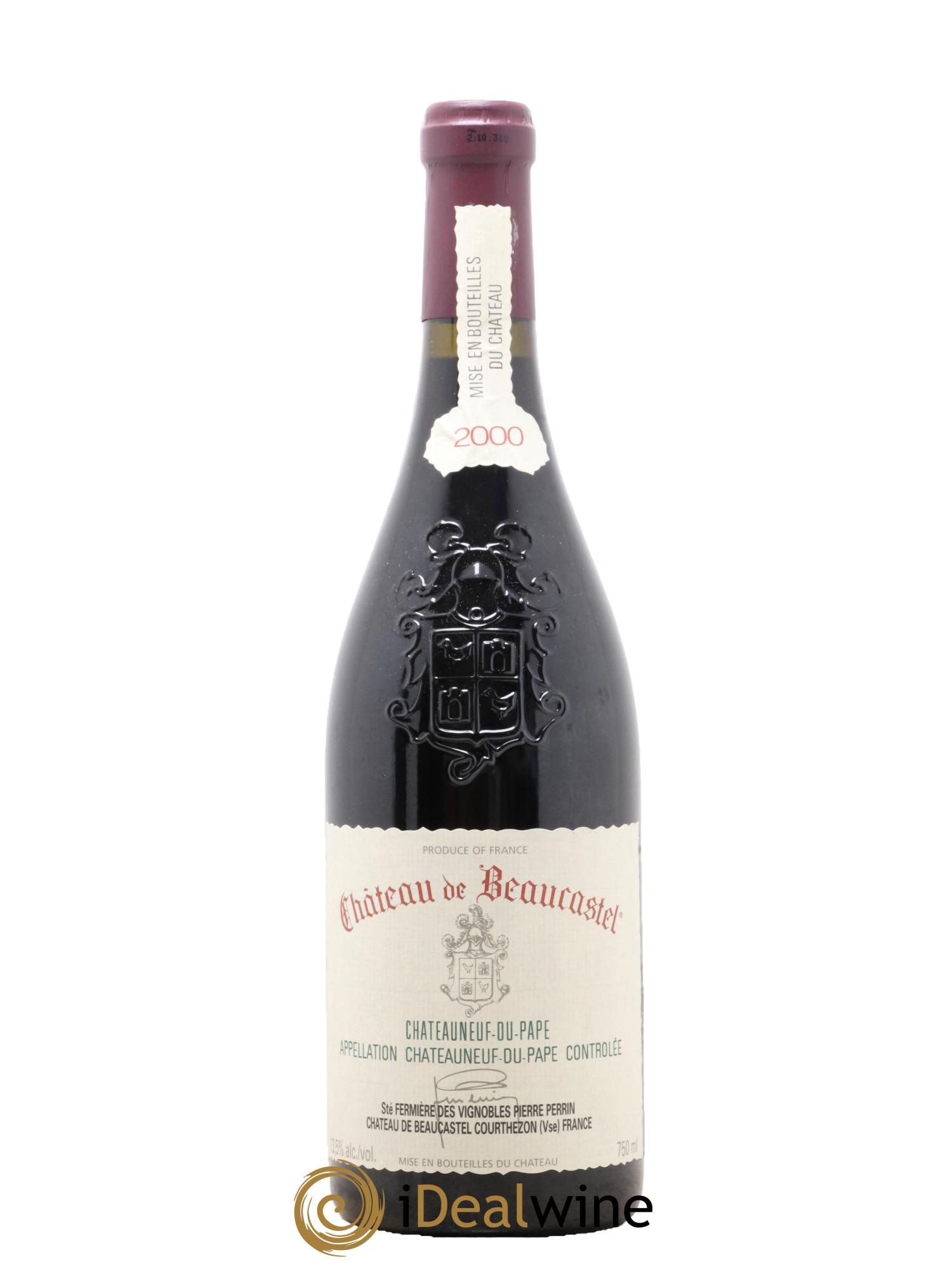 Châteauneuf-du-Pape Château de Beaucastel Famille Perrin 2000 - Lot de 1 bouteille - 0