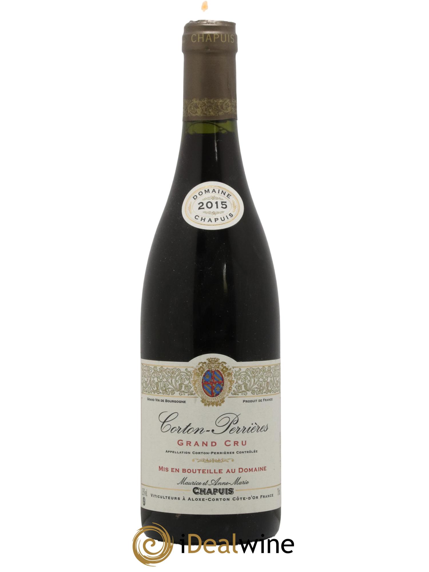 Corton Grand Cru Perriere Domaine Maurice et Anne Marie Chapuis 2015 - Lot de 1 bouteille - 0