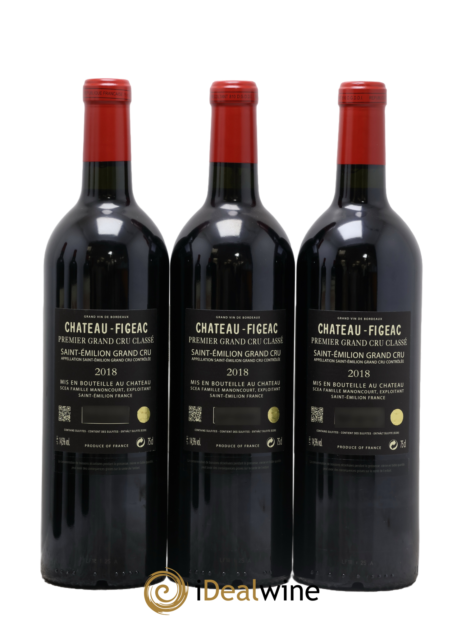 Château Figeac 1er Grand Cru Classé A 2018 - Posten von 6 Flaschen - 2