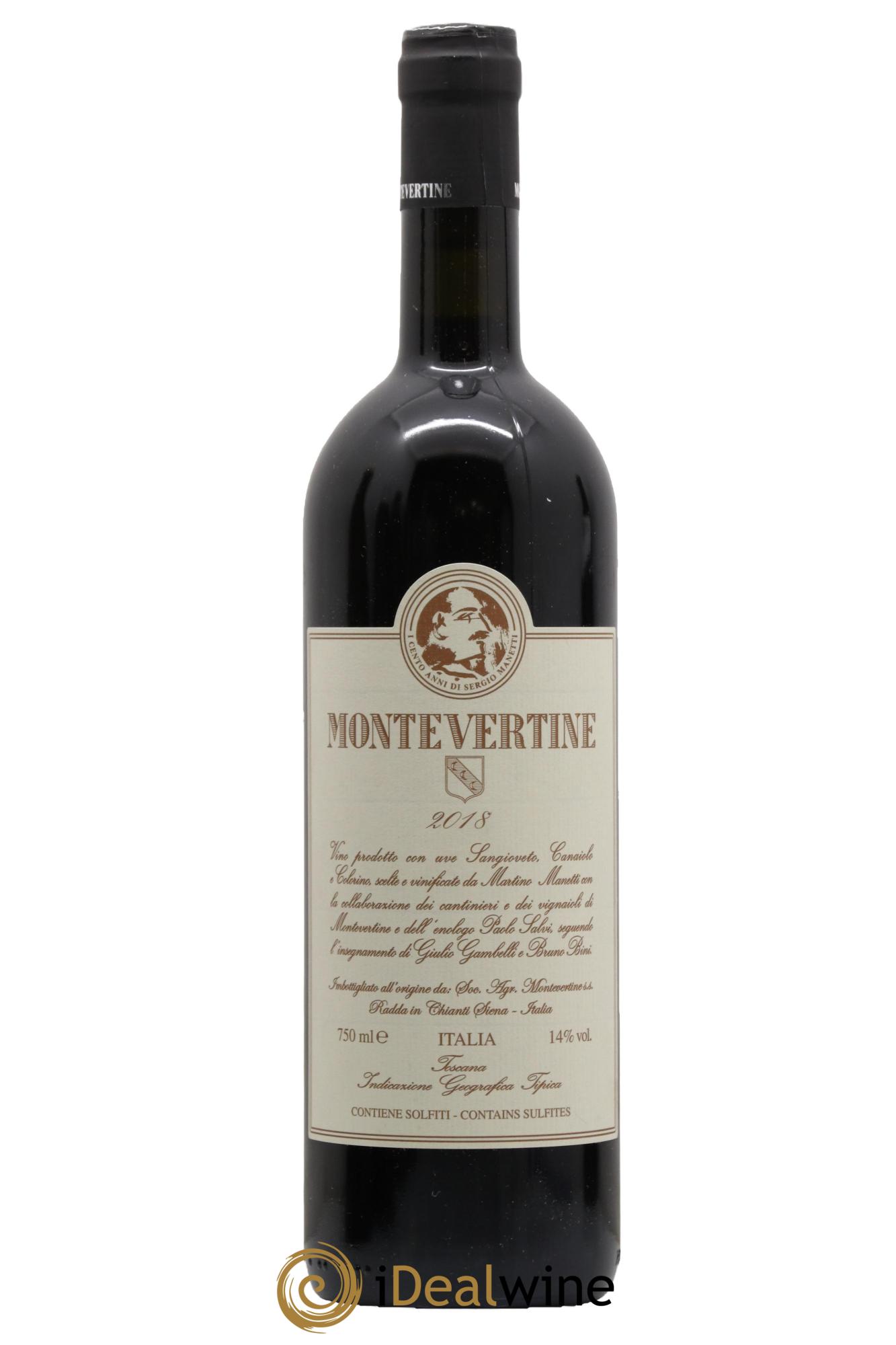 Toscana IGT Montevertine Famille Manetti 2018 - Lot de 1 bouteille - 0