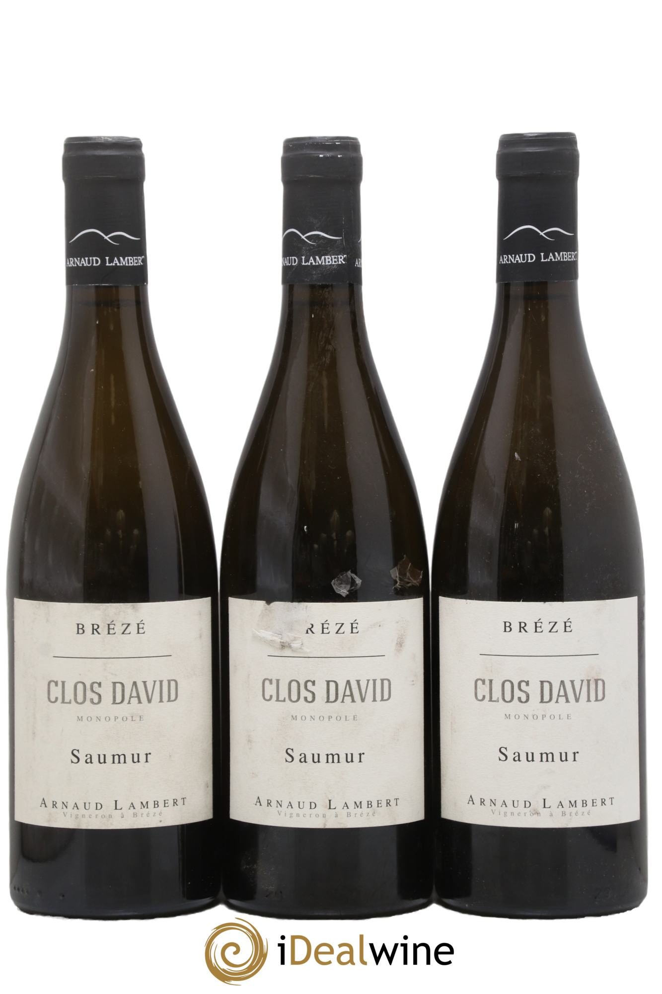 Saumur Brézé Clos David Arnaud Lambert 2017 - Lot of 3 bottles - 0