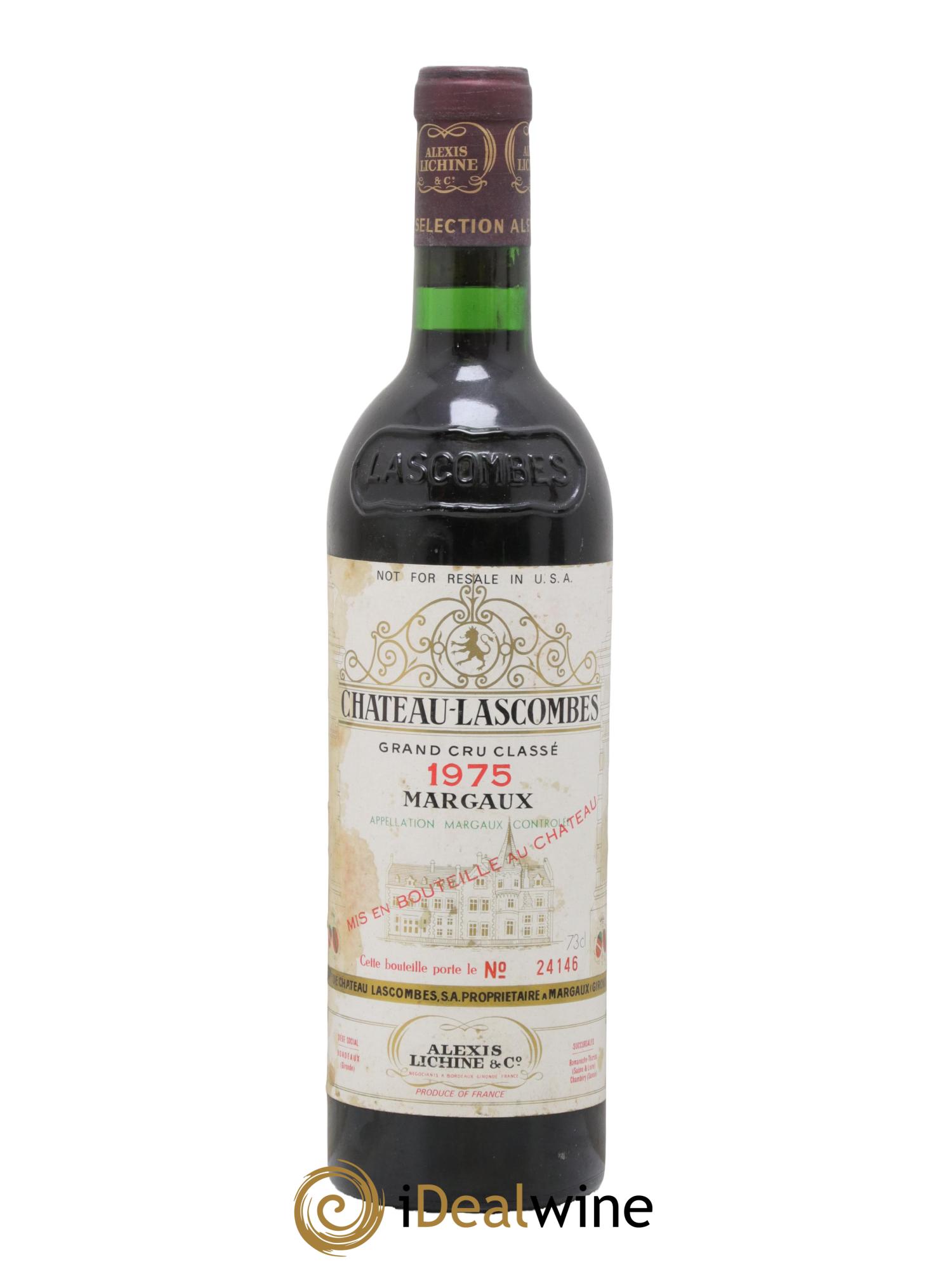 Château Lascombes 2ème Grand Cru Classé 1975 - Posten von 1 Flasche - 0