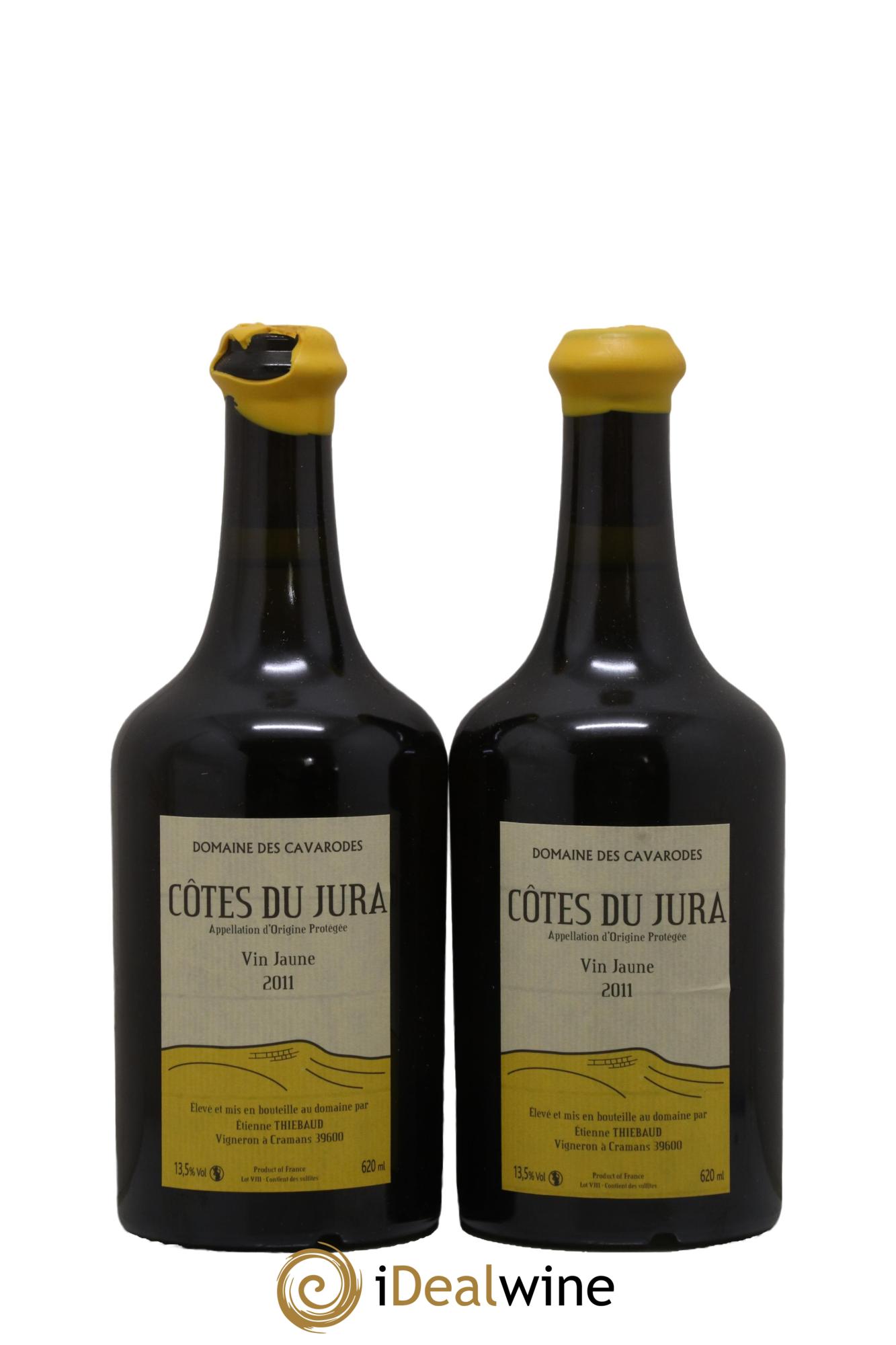 Côtes du Jura Vin Jaune Cavarodes (Domaine des) - Etienne Thiébaud 2011 - Lot of 2 Clavelins - 0