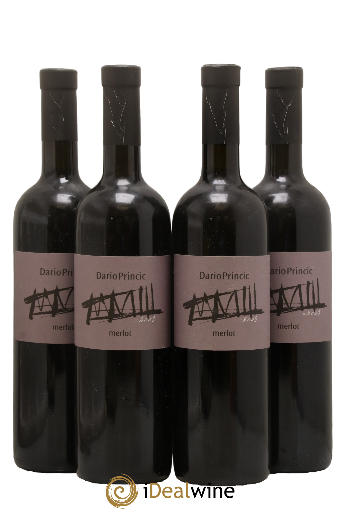 Vénétie Merlot Dario Princic 2003 - Lot of 4 bottles - 0