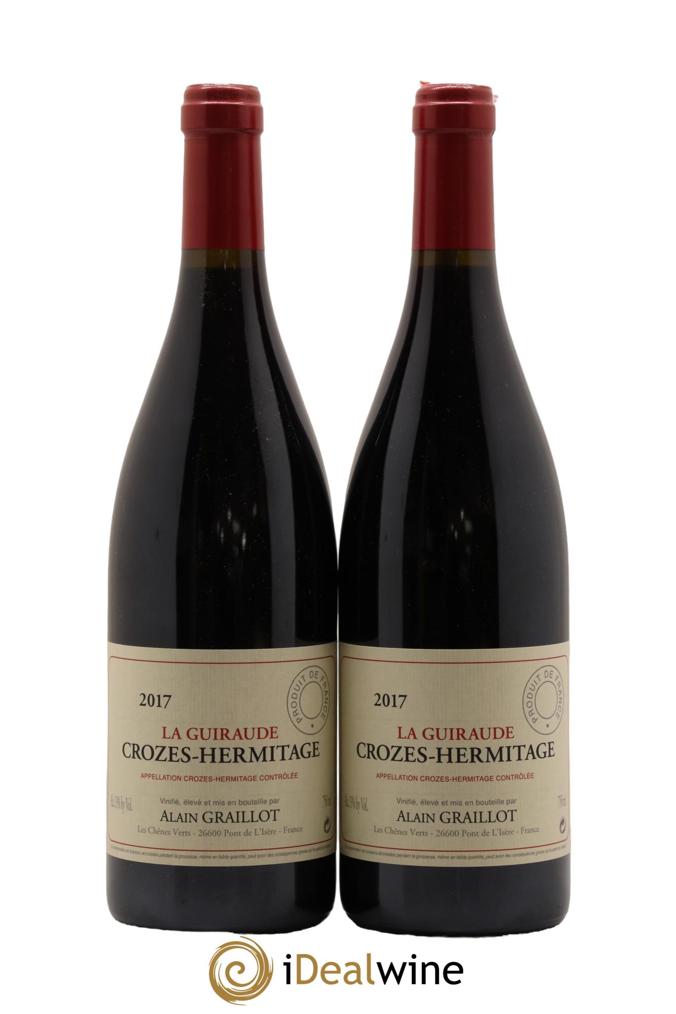 Crozes-Hermitage La Guiraude Domaine Graillot 2017 - Lot de 2 bouteilles - 0