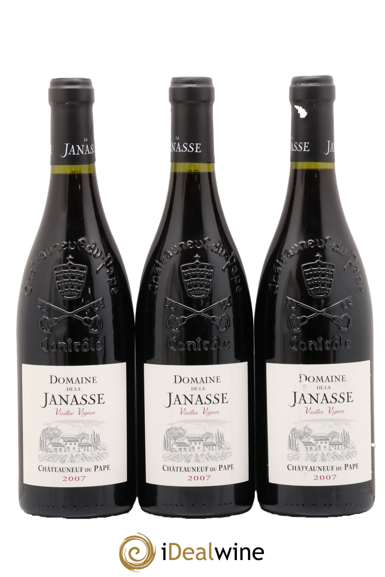Châteauneuf-du-Pape Cuvée Vieilles Vignes La Janasse (Domaine de) 2007 - Lot of 3 bottles - 0
