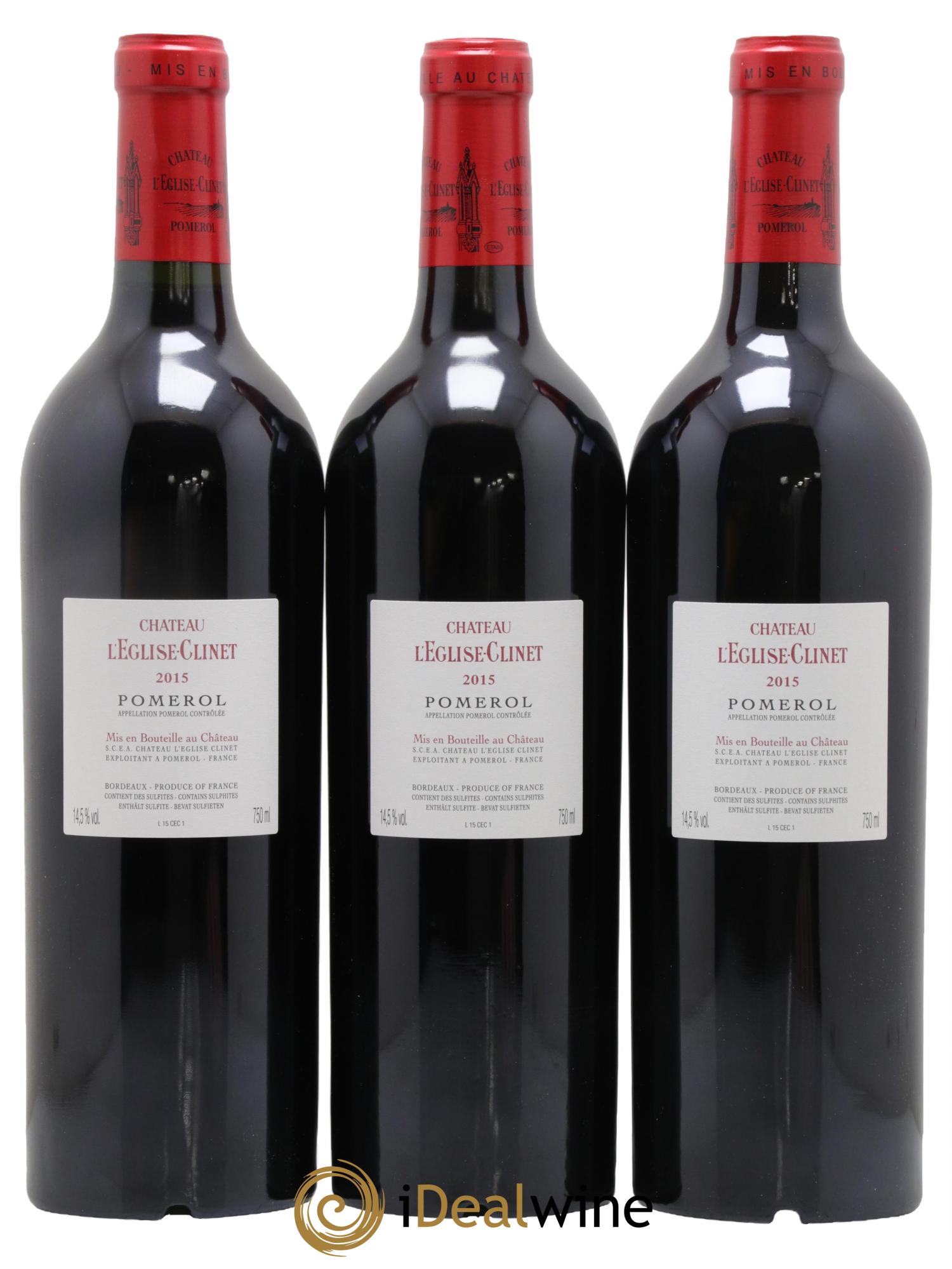 Château l' Église Clinet 2015 - Lot de 6 bouteilles - 4