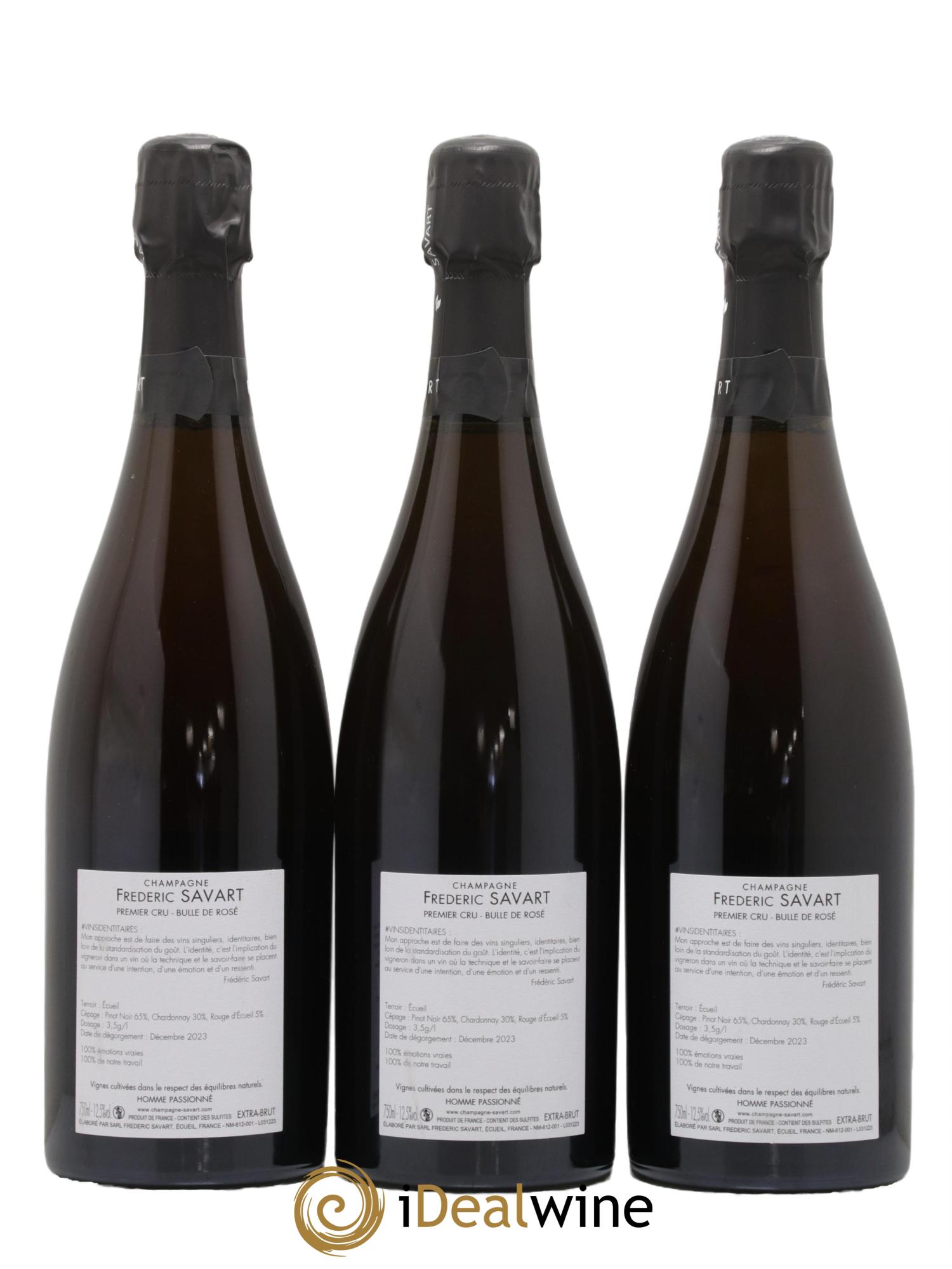 Bulle de Rosé Extra-Brut Savart - Lot of 3 bottles - 1