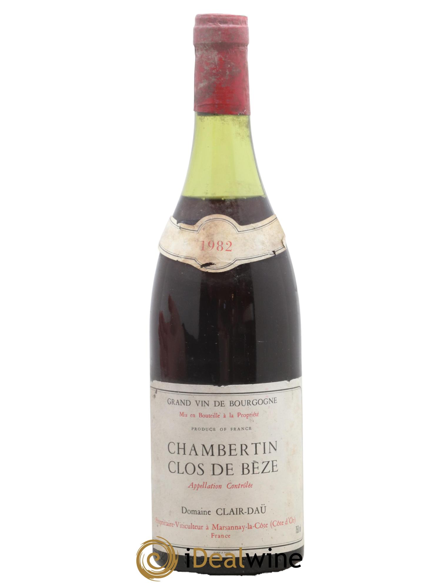 Chambertin Clos de Bèze Grand Cru Clair Daü 1982 - Lot de 1 bouteille - 0