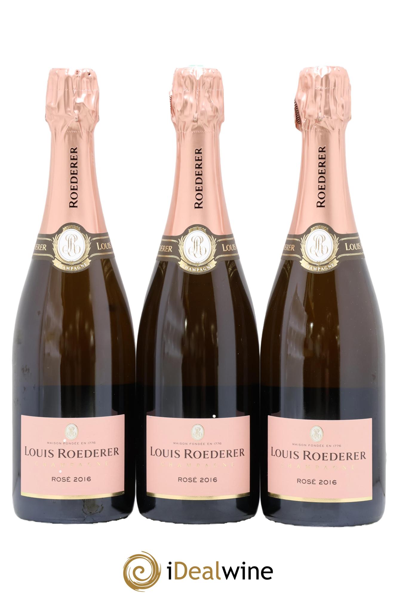 Rosé Brut Louis Roederer 2016 - Lot de 3 bouteilles - 0