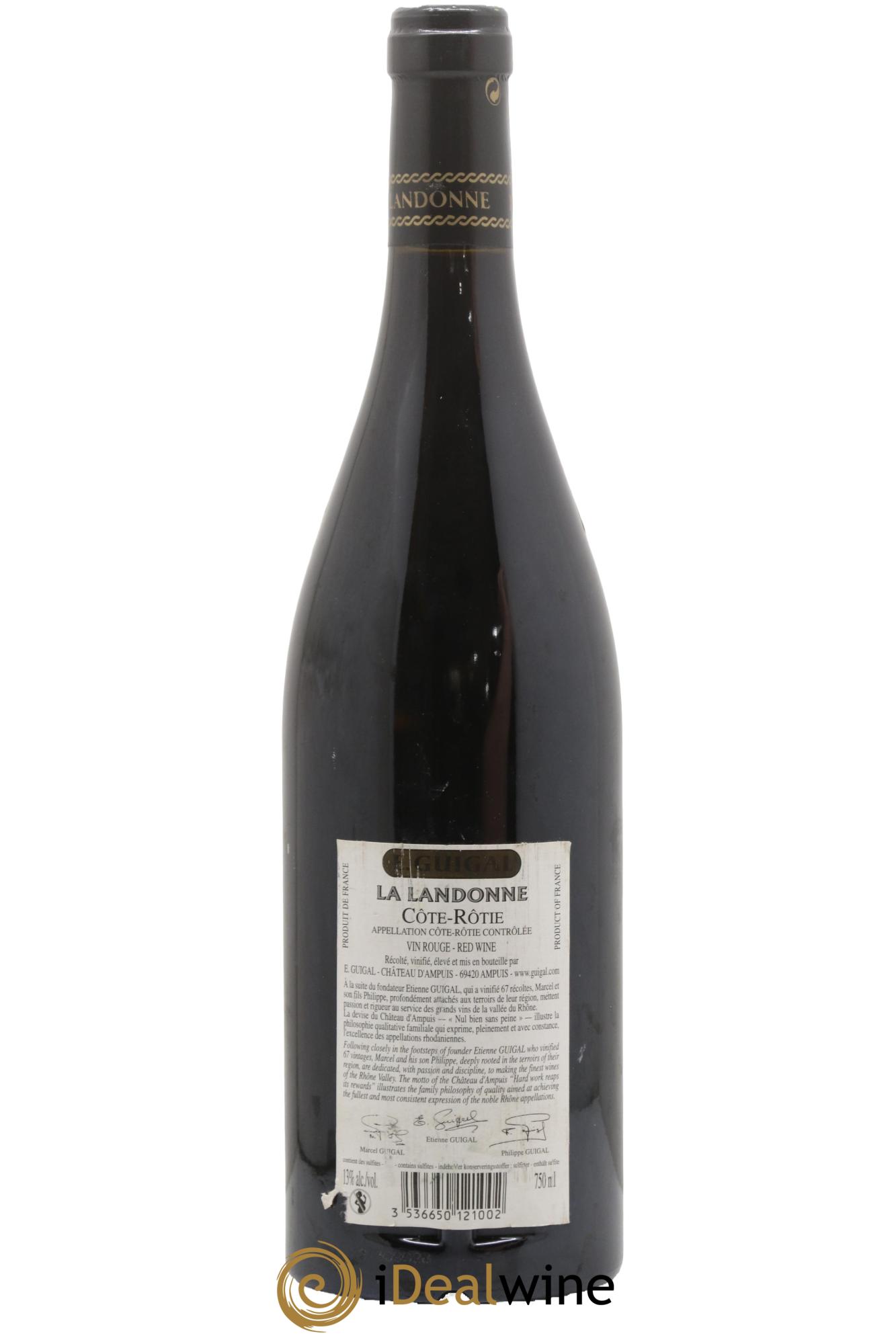 Côte-Rôtie La Landonne Guigal 2005 - Lot de 1 bouteille - 1