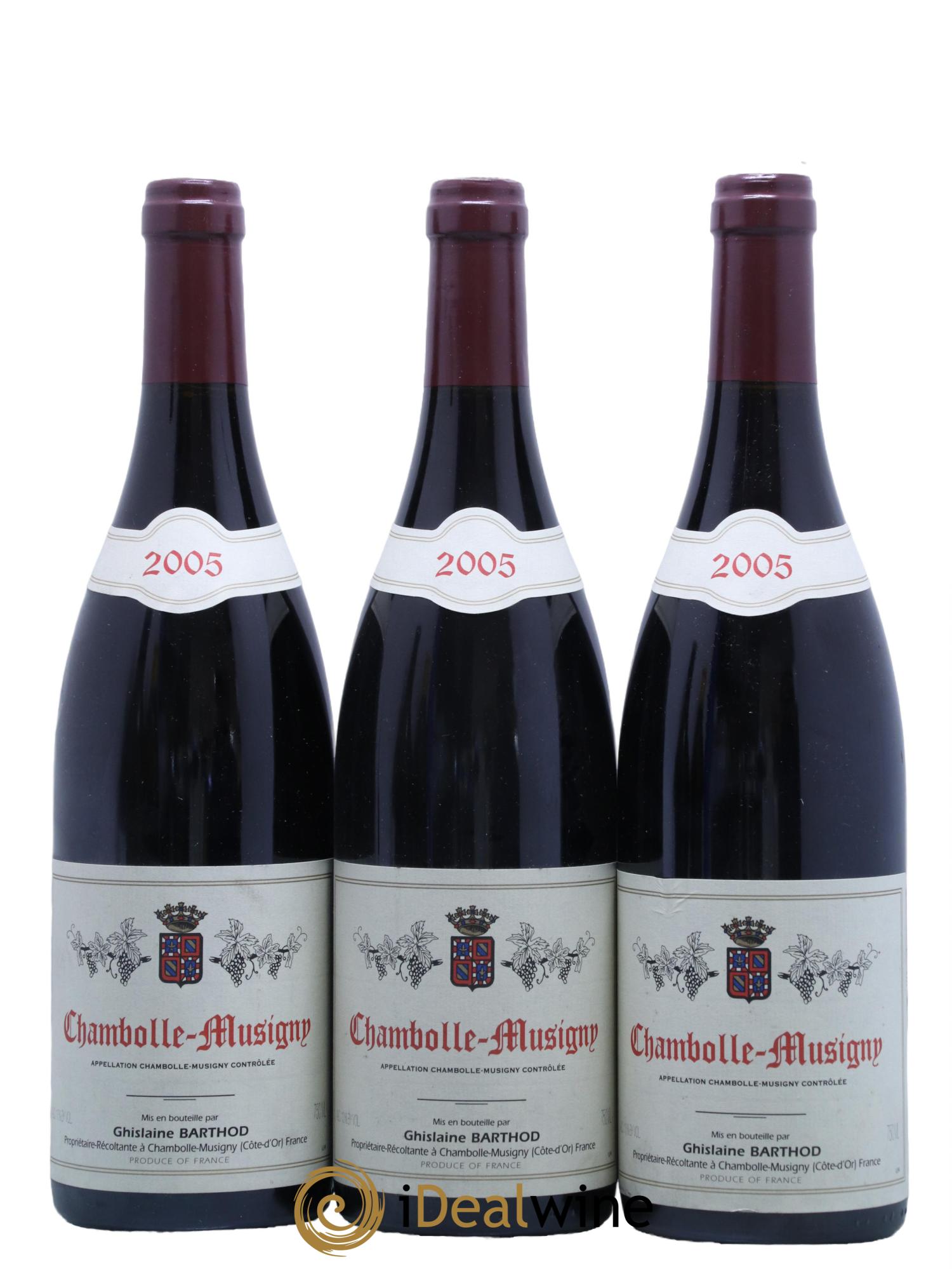 Chambolle-Musigny Ghislaine Barthod 2005 - Lotto di 3 bottiglie - 0