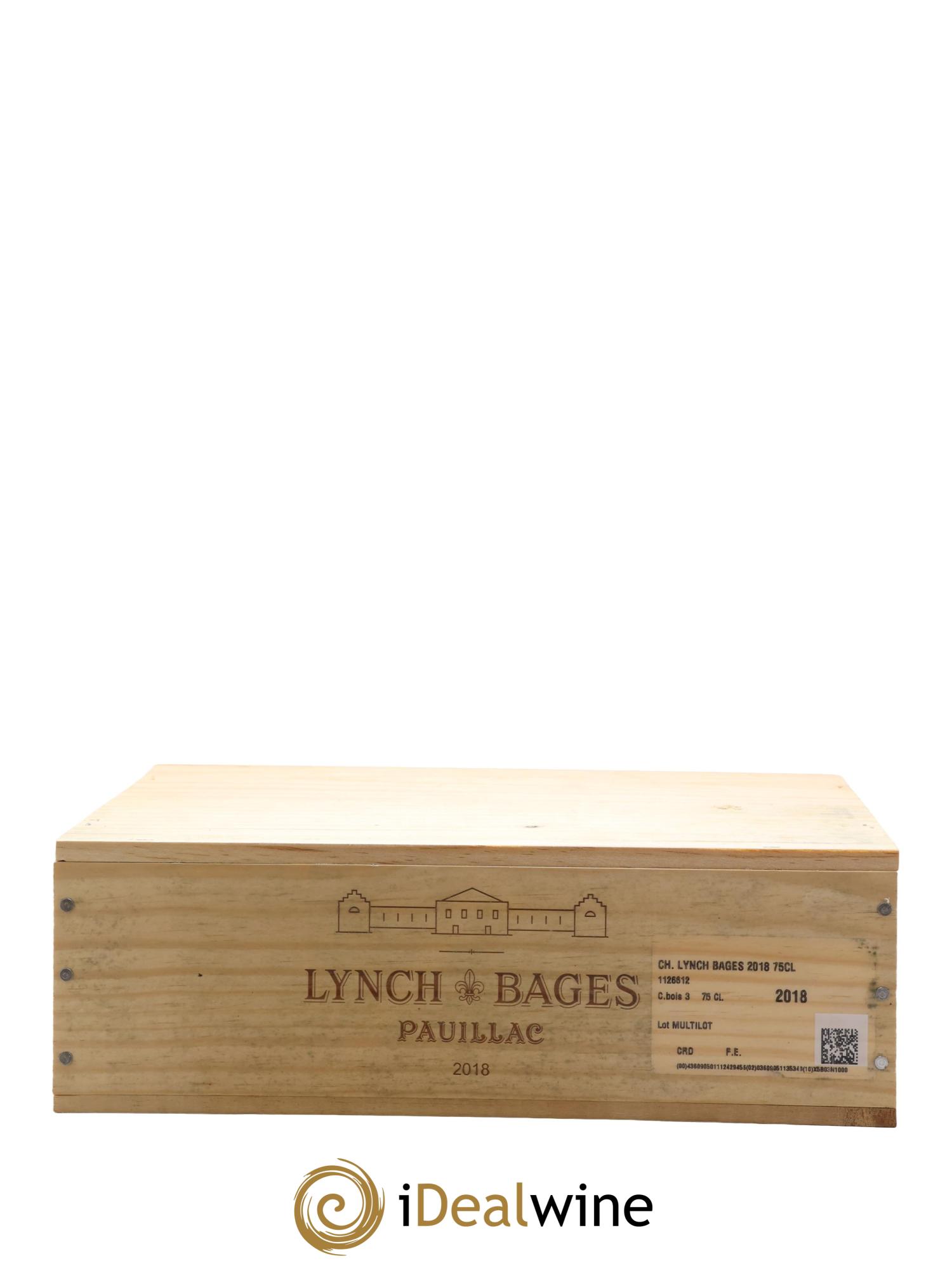 Château Lynch Bages 5ème Grand Cru Classé 2018 - Lot of 3 bottles - 1