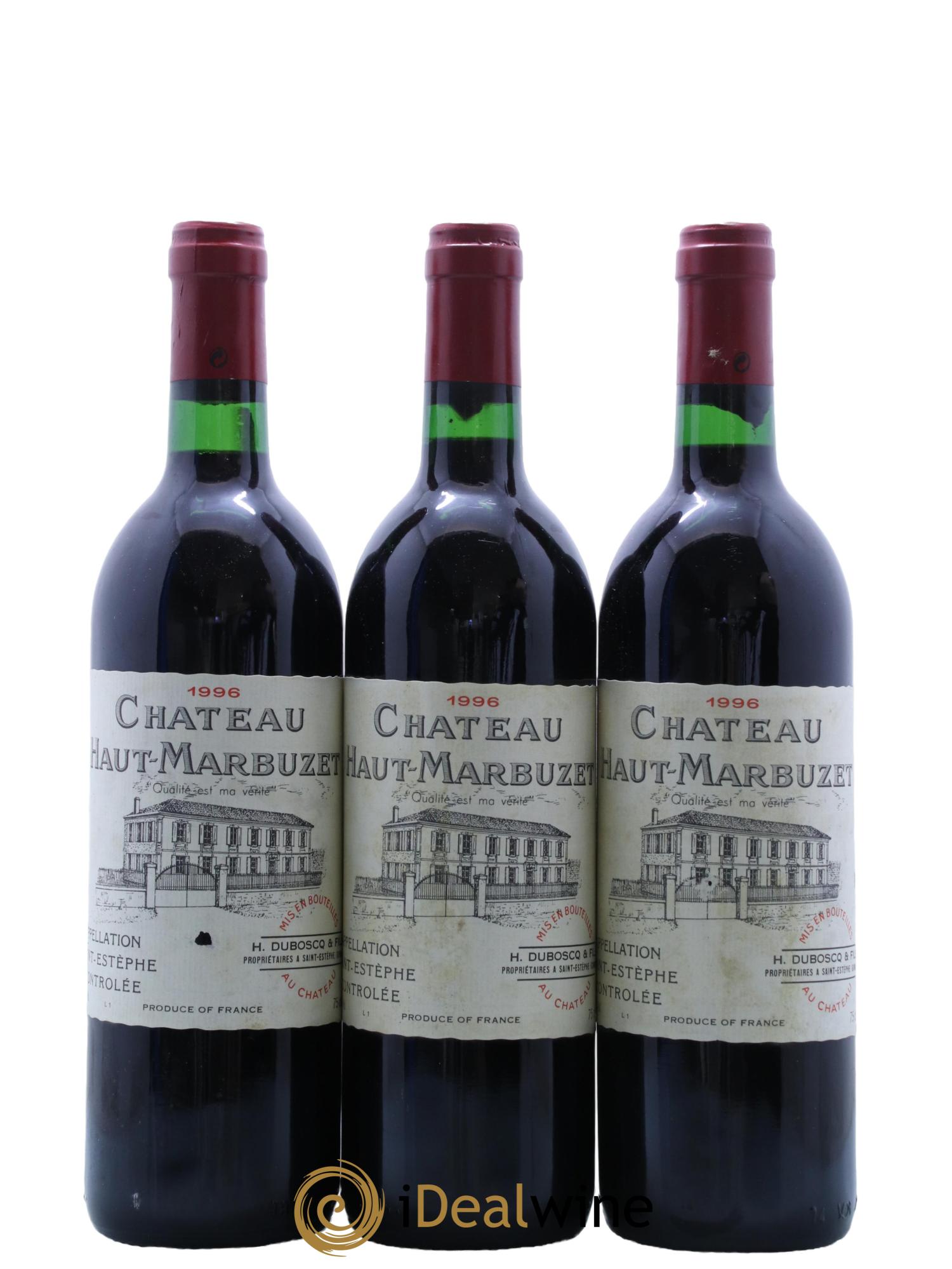 Château Haut Marbuzet 1996 - Lot de 12 bouteilles - 4