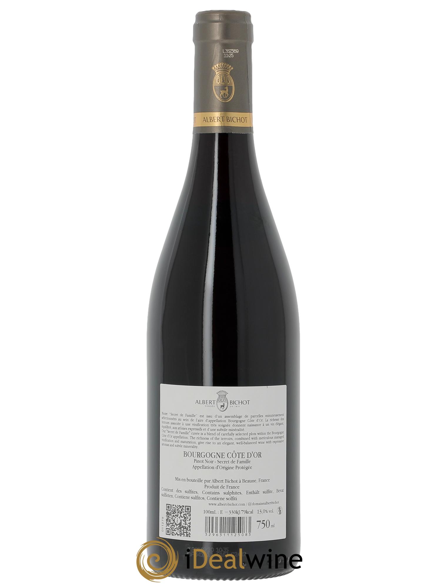 Bourgogne Pinot Noir Secret de famille Albert Bichot  2023 - Lot of 1 bottle - 1