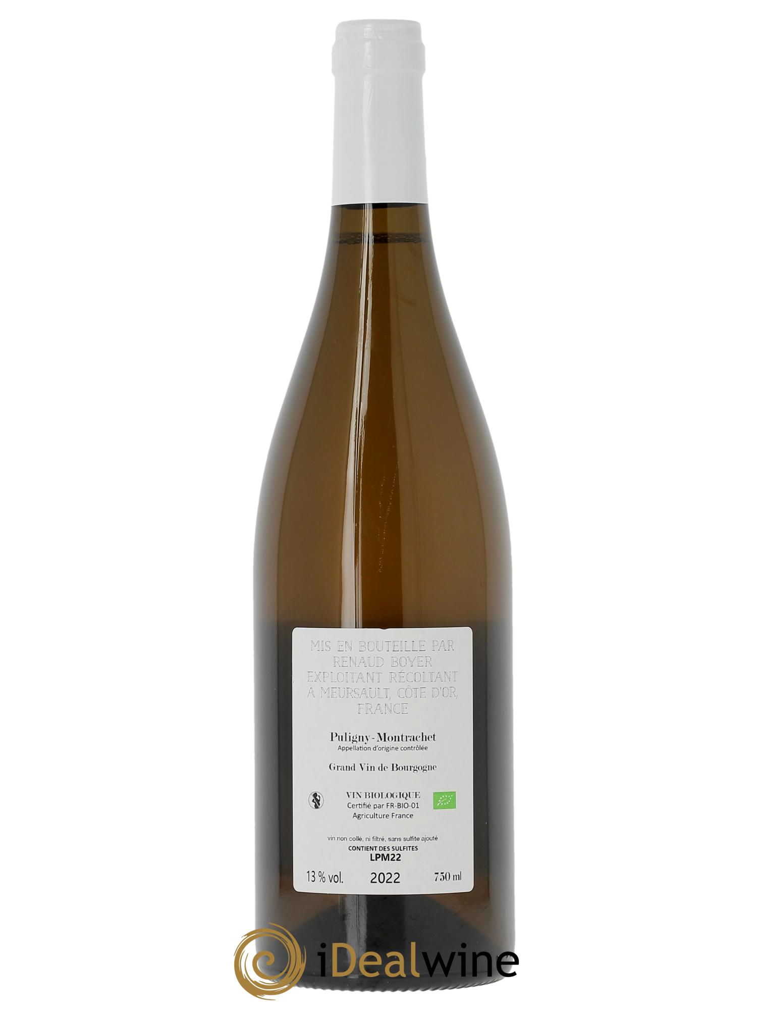 Puligny-Montrachet Les Reuchaux Renaud Boyer  2022 - Lot de 1 bouteille - 1