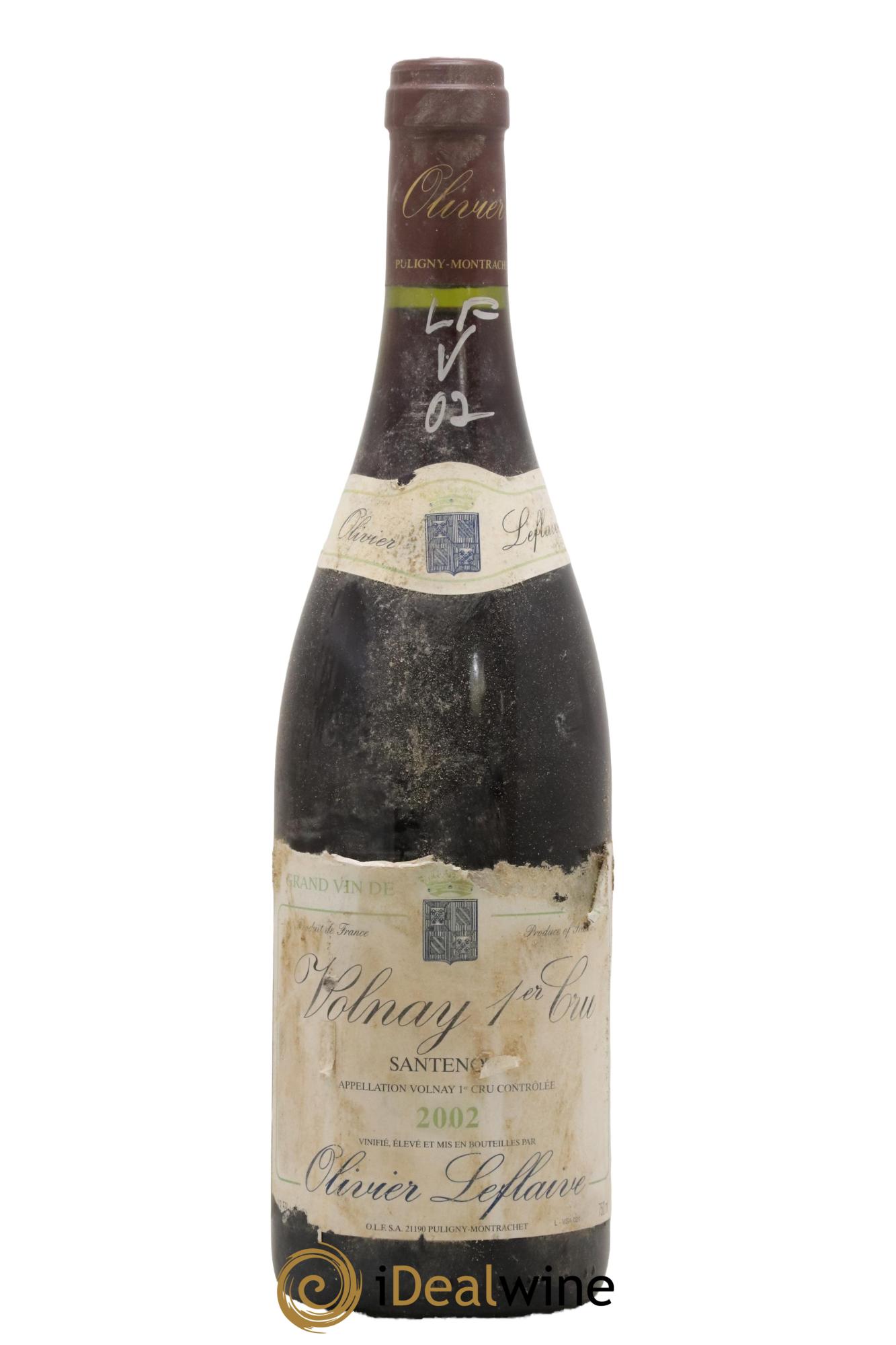 Volnay 1er Cru Santenots Olivier Leflaive 2002 - Lot de 1 bouteille - 0