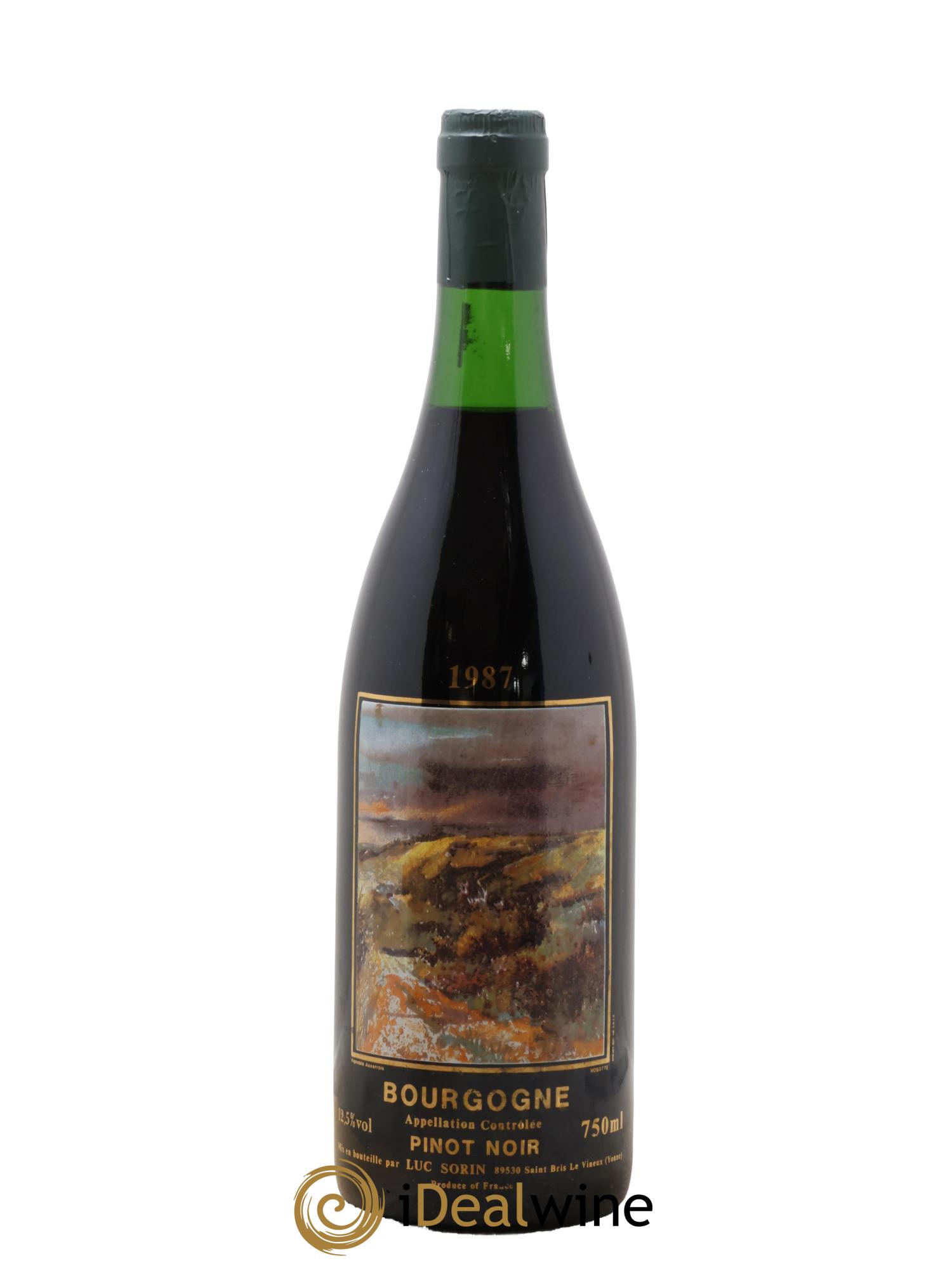 Bourgogne Pinot Noir Luc Sorin 1987 - Lot de 1 bouteille - 0