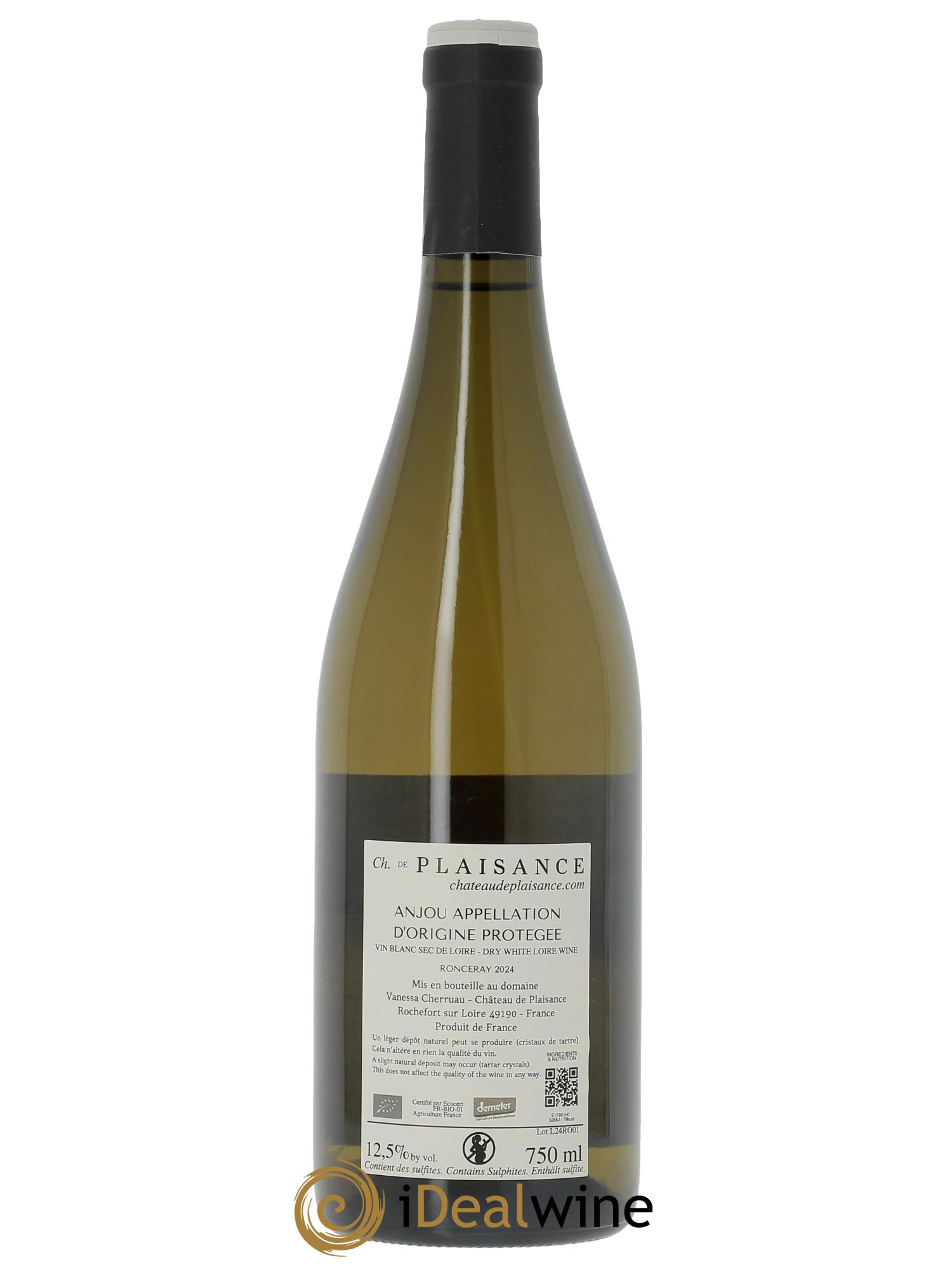 Anjou Ronceray Château de Plaisance  2024 - Lot of 1 bottle - 1