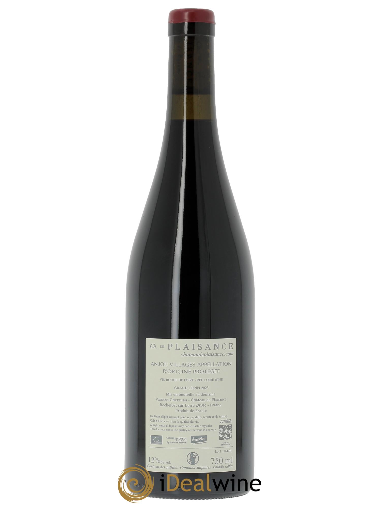 Anjou Grand Lopin Château de Plaisance  2023 - Posten von 1 Flasche - 1