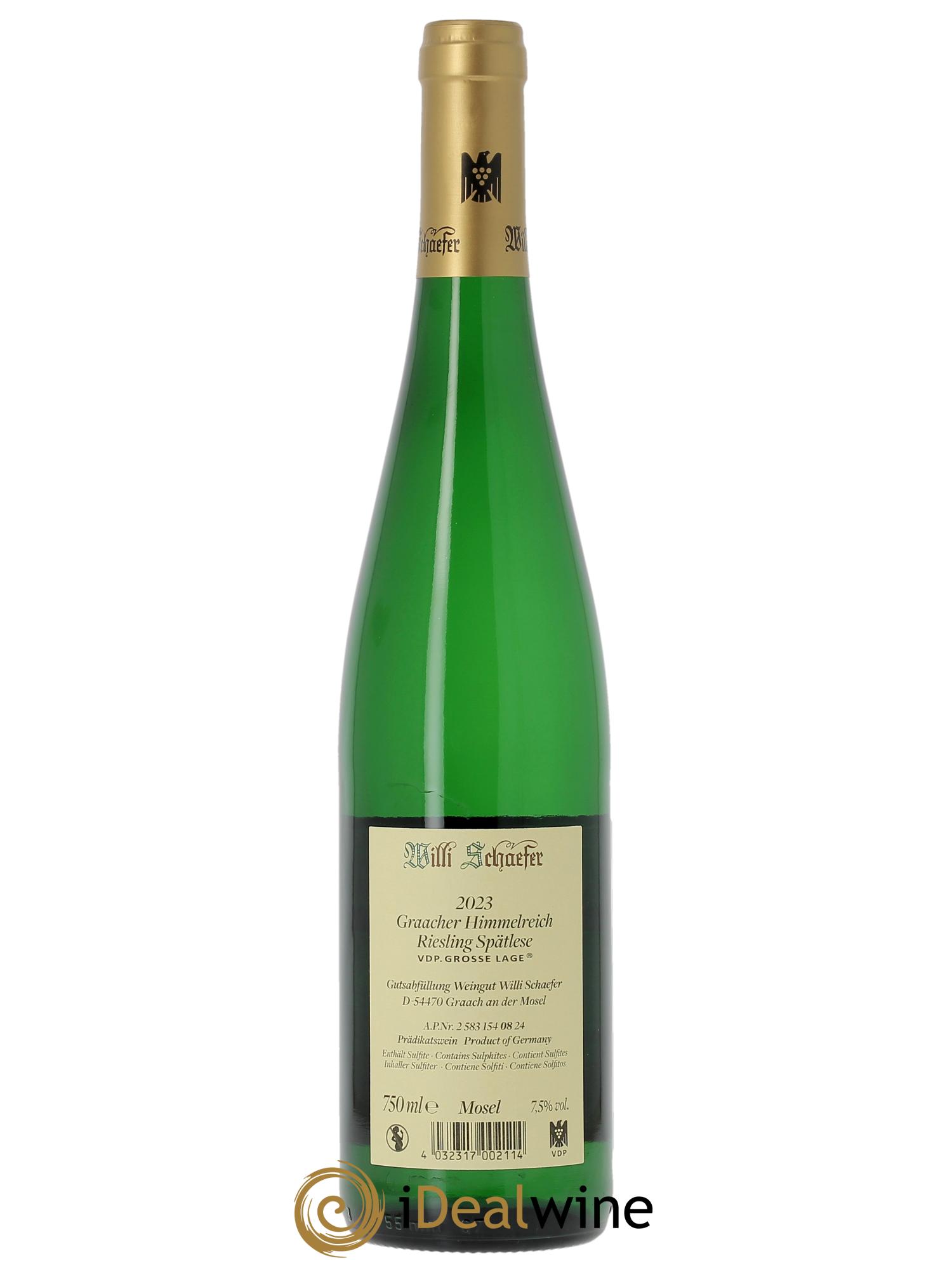 Riesling Willi Schaefer Graacher Himmelreich Spatlese 2023 - Posten von 1 Flasche - 1