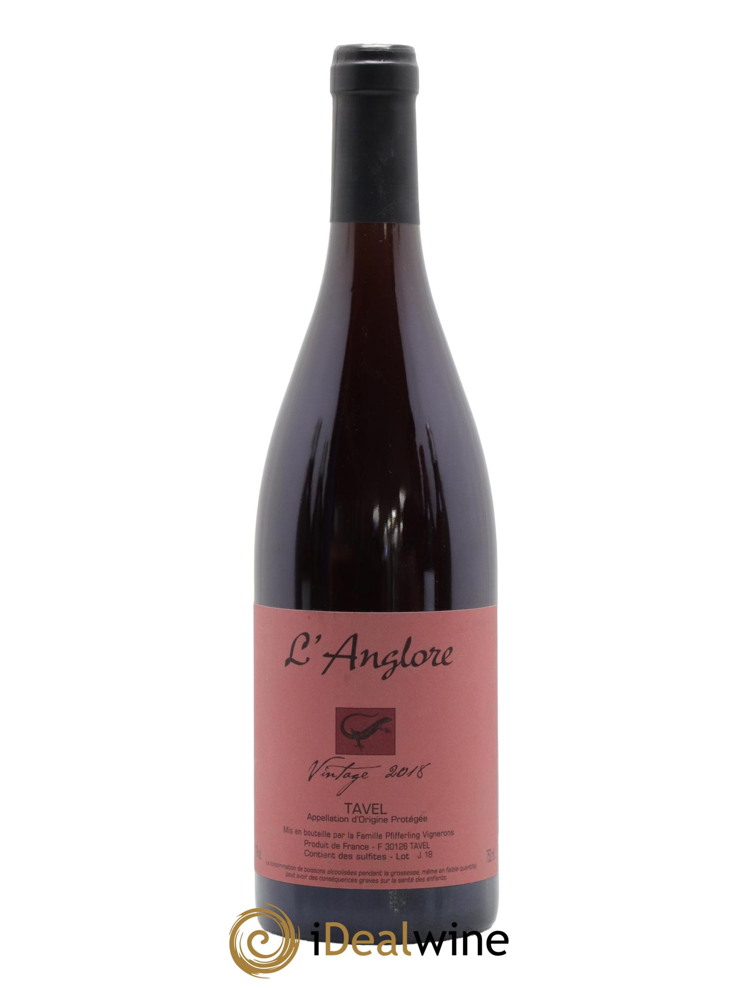 Tavel Vintage L'Anglore 2018 - Lotto di 1 bottiglia - 0