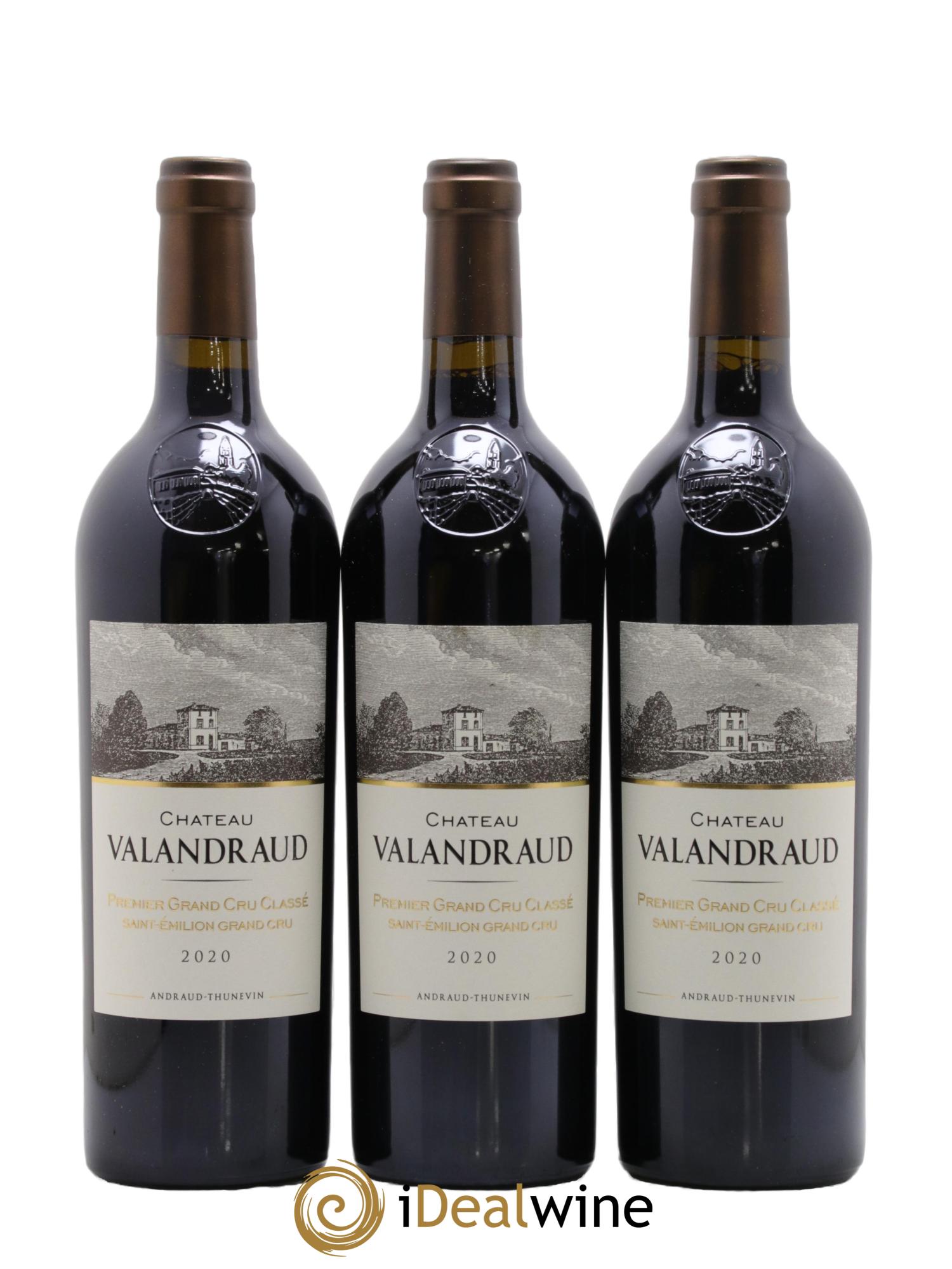 Château de Valandraud 1er Grand Cru Classé B depuis 2012  2020 - Posten von 3 Flaschen - 0