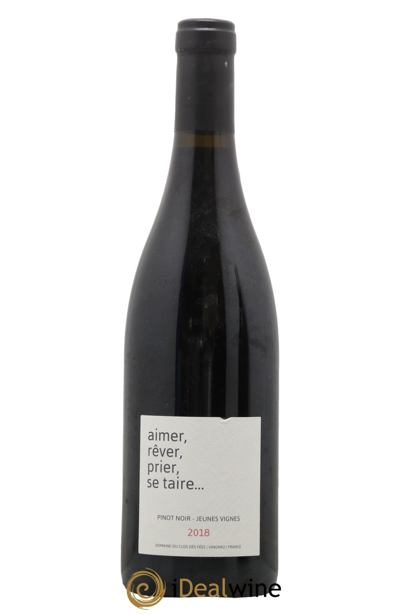Côtes Catalanes Clos des Fées Aimer Rêver Prier Se taire Hervé Bizeul 2018 - Lot de 1 bouteille - 0