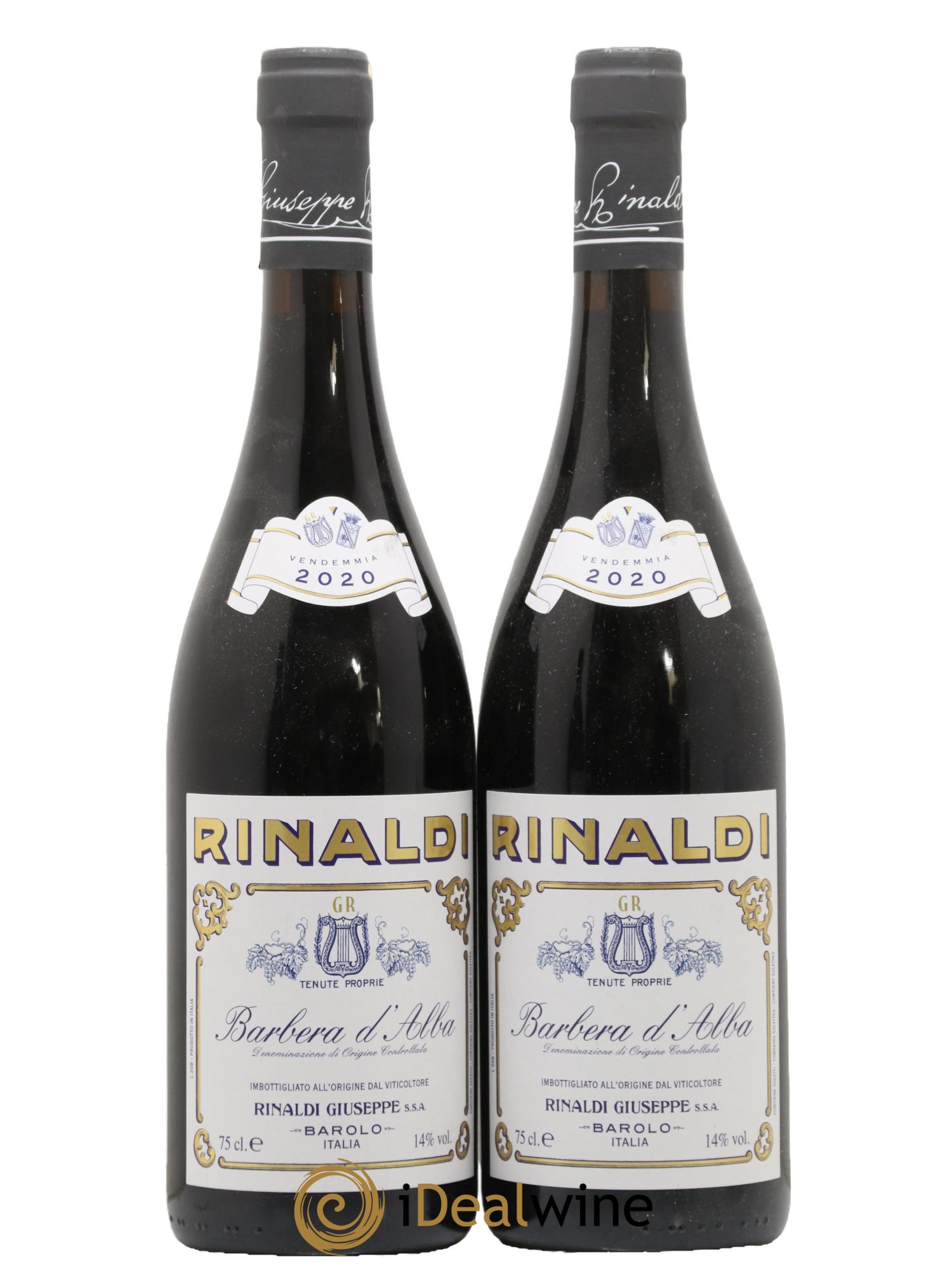 Barbera d'Alba DOC Rinaldi 2020 - Lot of 2 bottles - 0