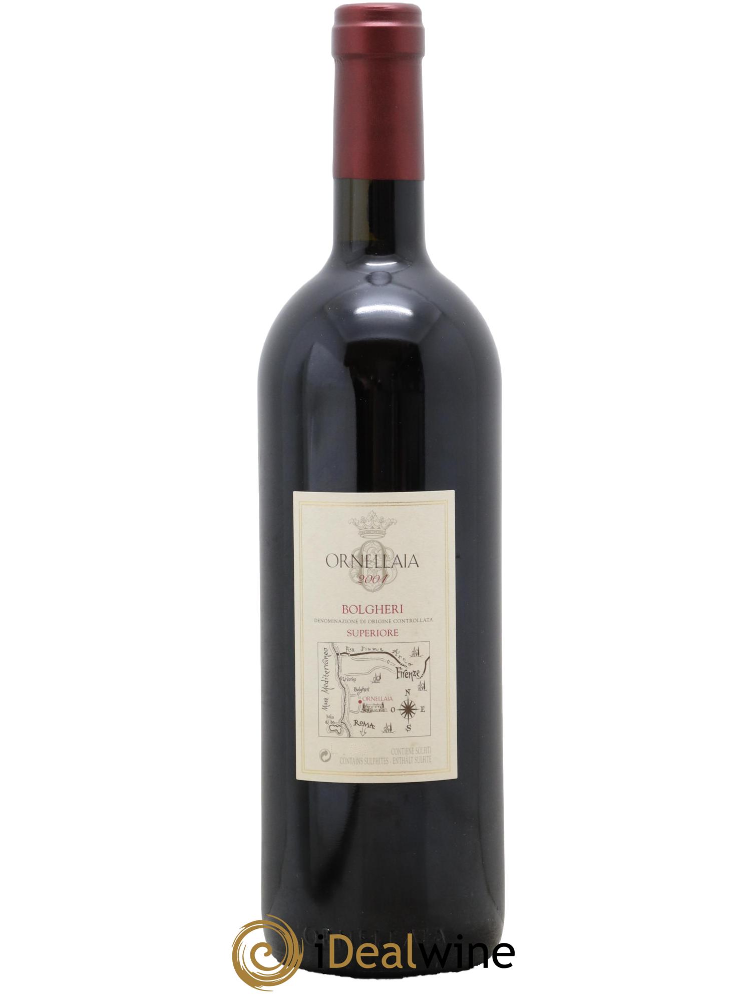 Bolgheri DOC Superiore Ornellaia Tenuta Dell'Ornellaia - Frescobaldi Ornellaia Tenute D Ell Ornellaia 2004 - Lot de 1 bouteille - 1