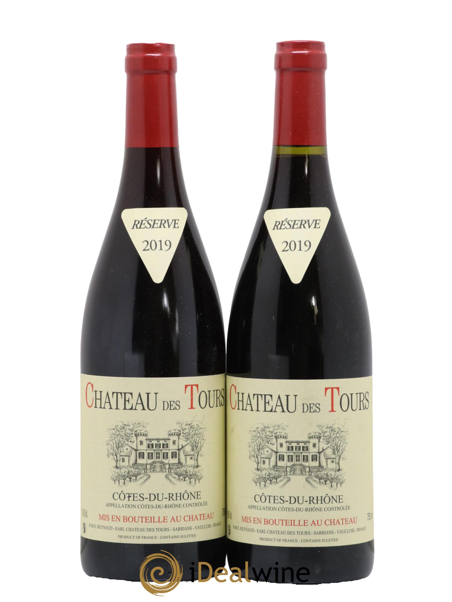 Côtes-du-Rhône Château des Tours Emmanuel Reynaud 2019 - Lot de 2 bouteilles - 0