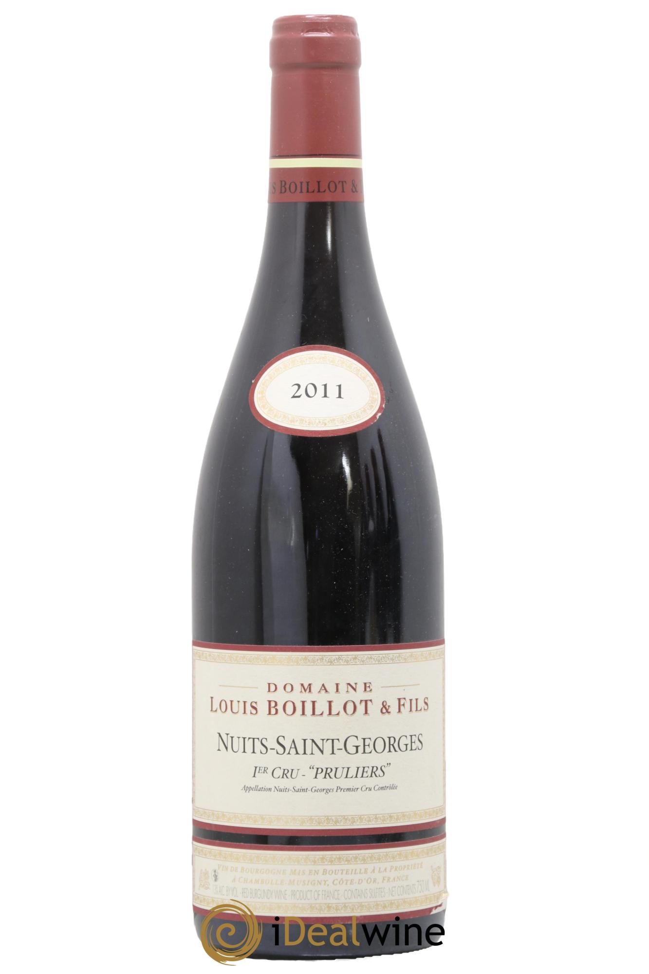 Nuits-Saint-Georges 1er Cru Les Pruliers Louis Boillot et Fils 2011 - Lotto di 1 bottiglia - 0