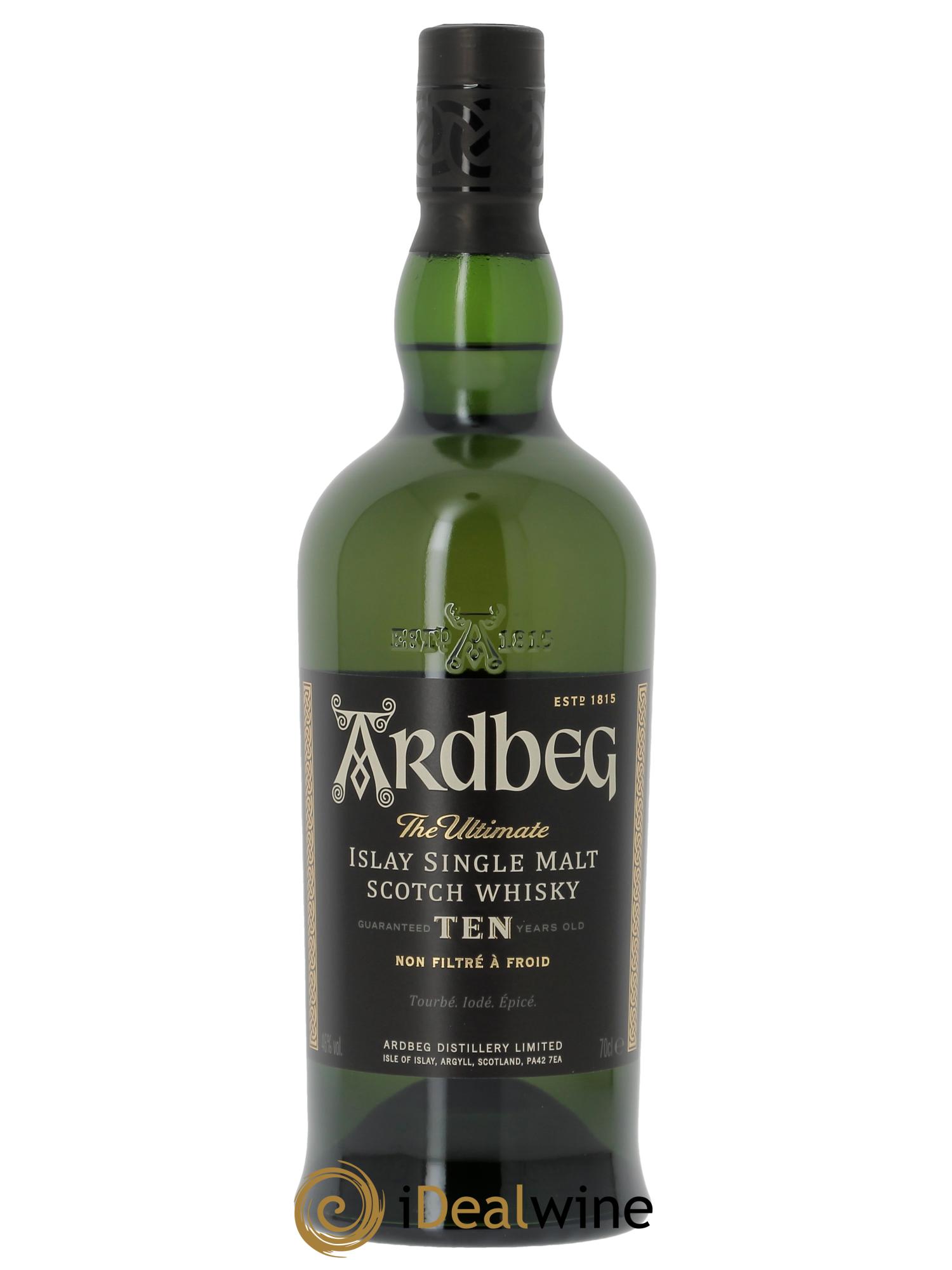 Whisky Ardbeg 10 years - Lot de 1 bouteille - 1