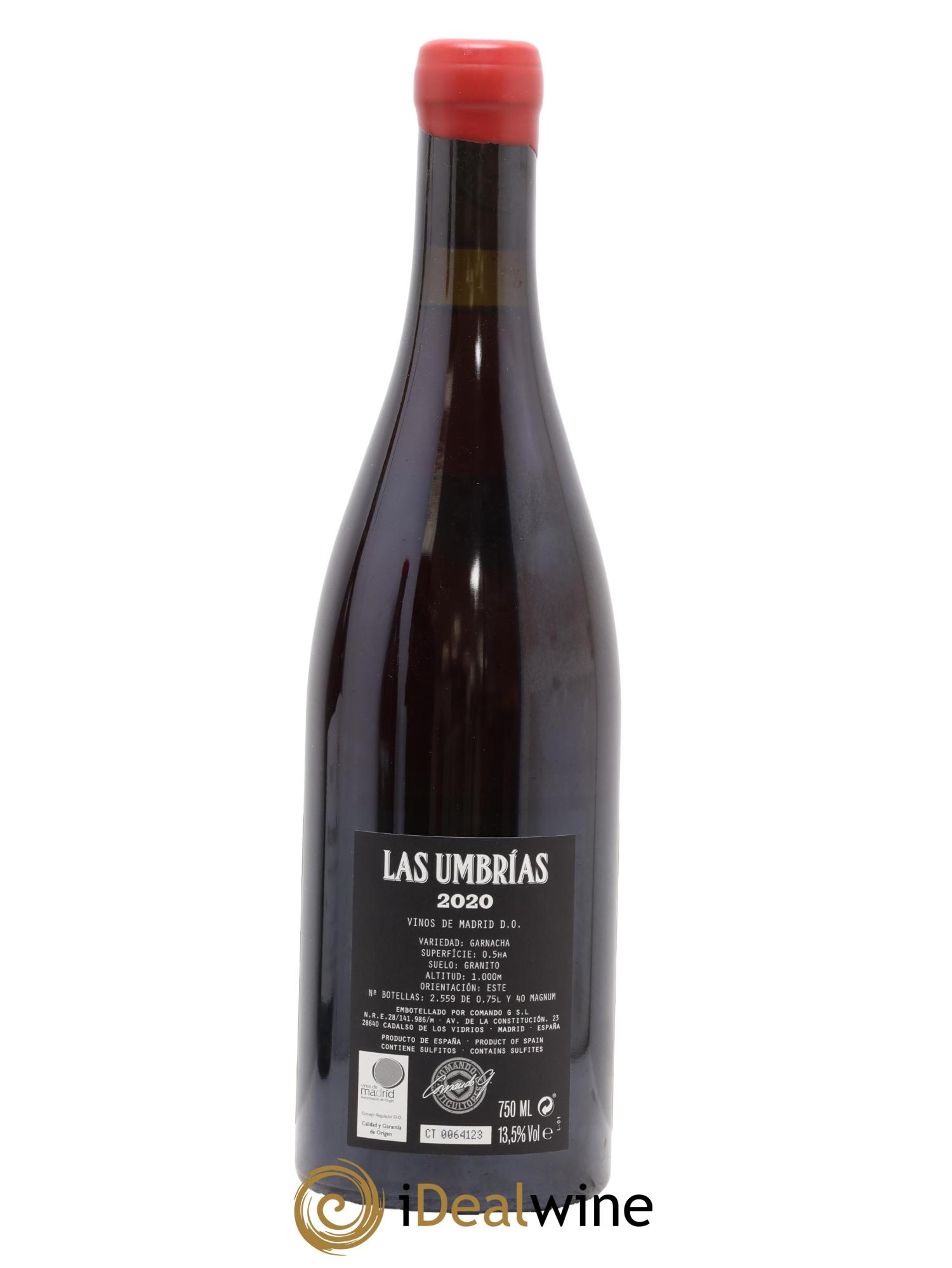 Vinos de Madrid DO Comando G Las Umbrias 2020 - Lot de 1 bouteille - 1