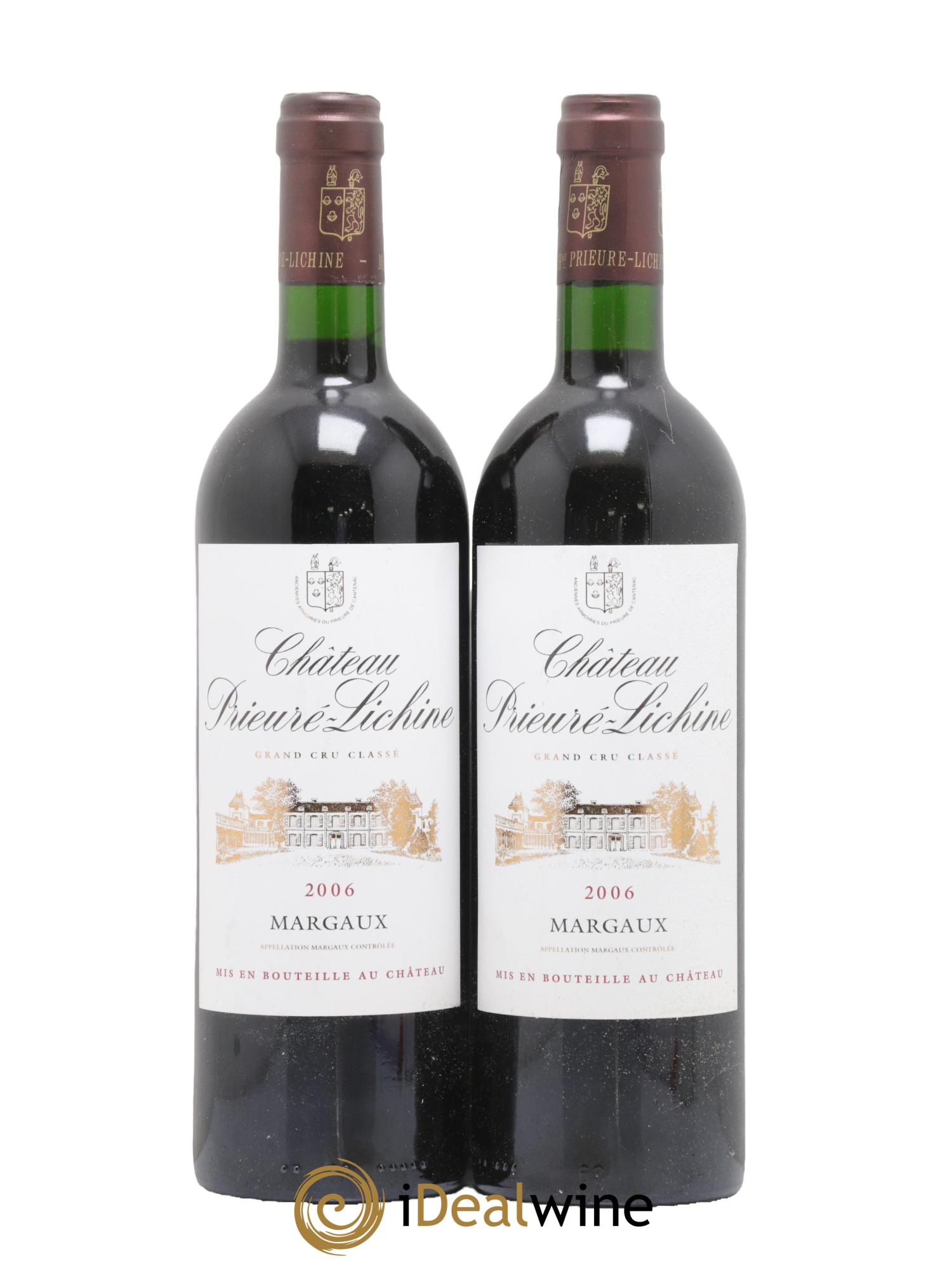 Château Prieuré Lichine 4ème Grand Cru Classé 2006 - Lot de 2 bouteilles - 0